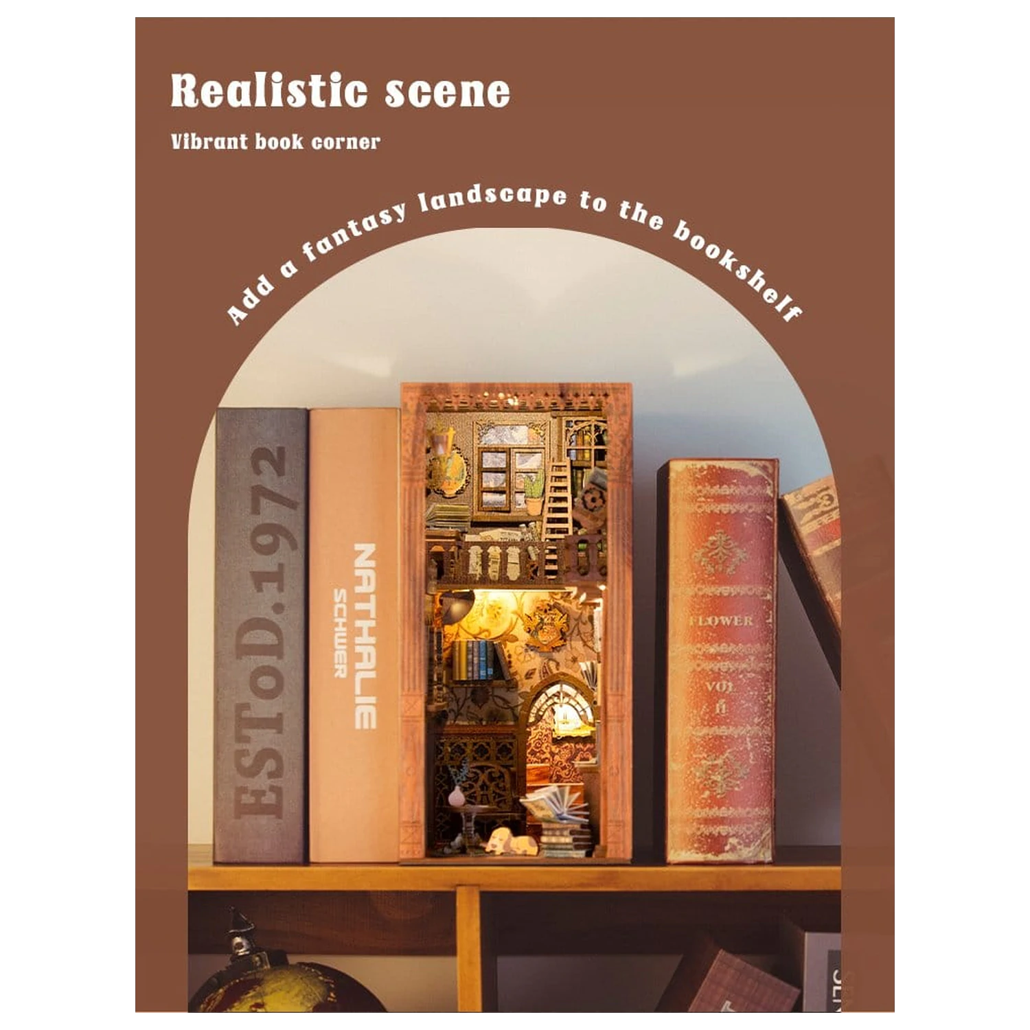 Book Nook Eternal Bookstore 23 x 11 cm fotografija izdelka