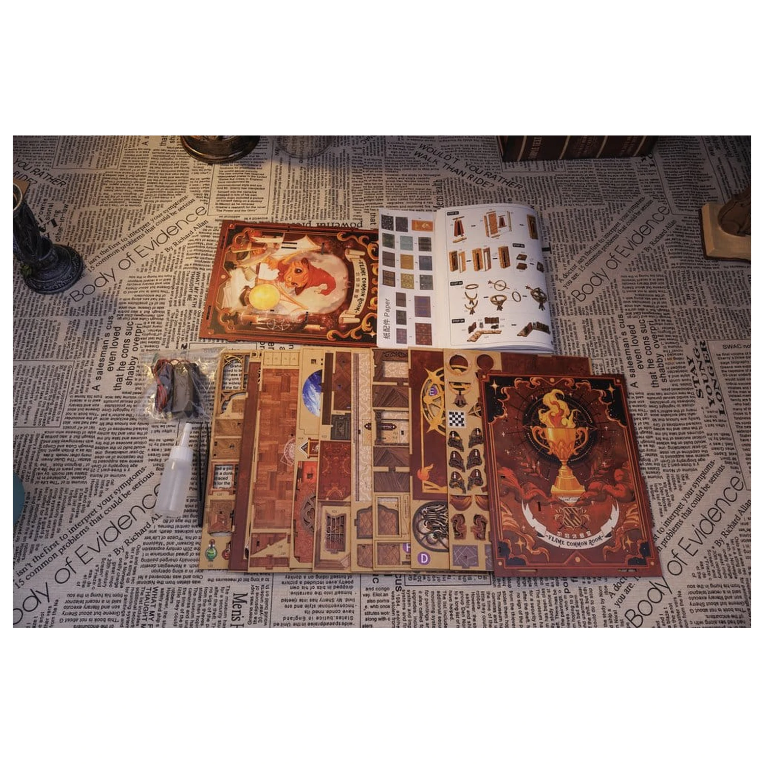 Book Nook Flame Common Room 23 x 11 cm fotografija izdelka