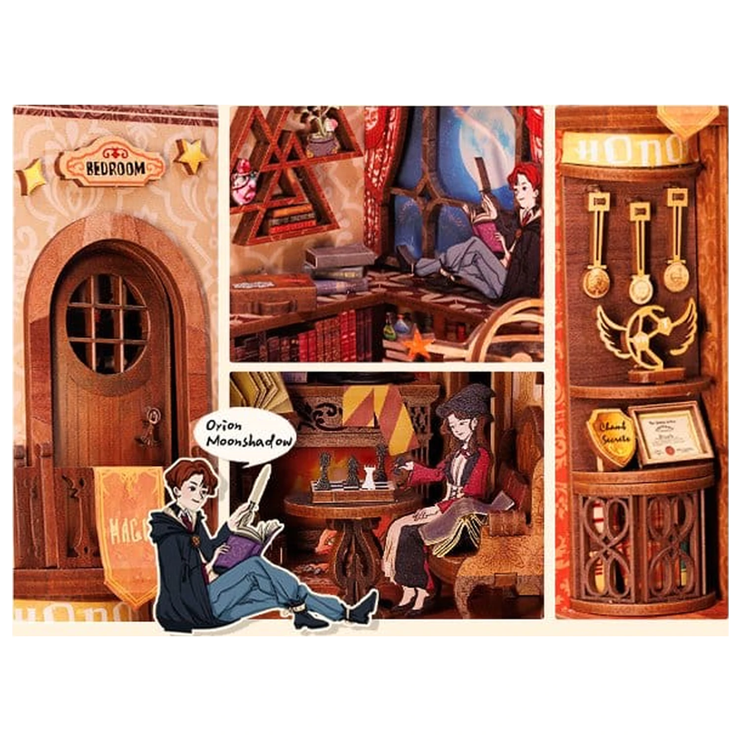 Book Nook Flame Common Room 23 x 11 cm fotografija izdelka