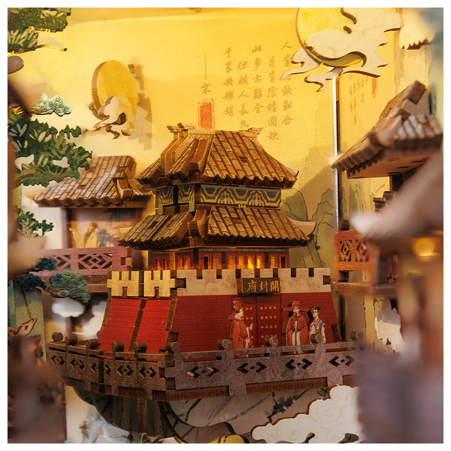 BOOK NOOK KIT DIY Življenje Su Dongpoja 280 kos + LED lučka komplet za sestavljanje fotografija izdelka