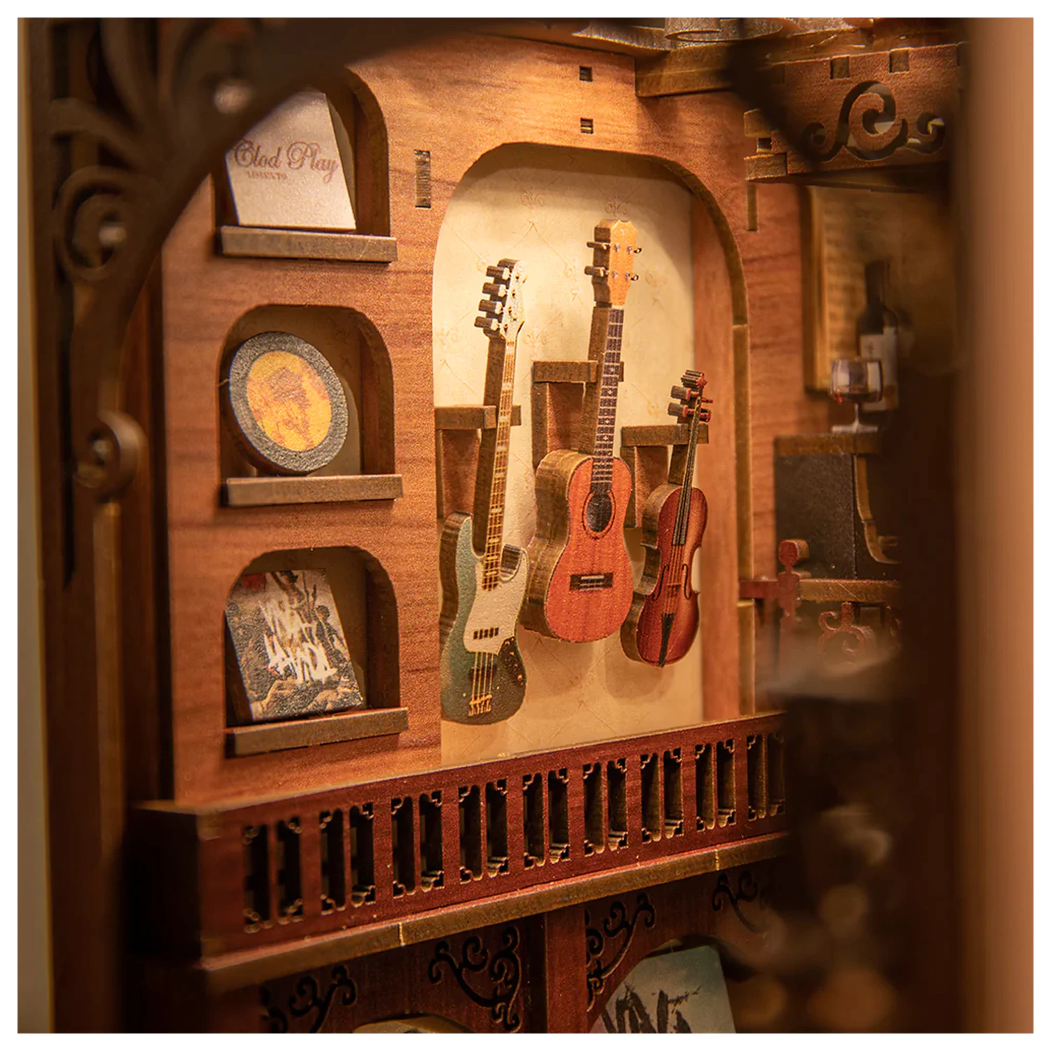 BOOK NOOK KIT DIY The Secret Rhythm 355 kosov + LED Lučka fotografija izdelka