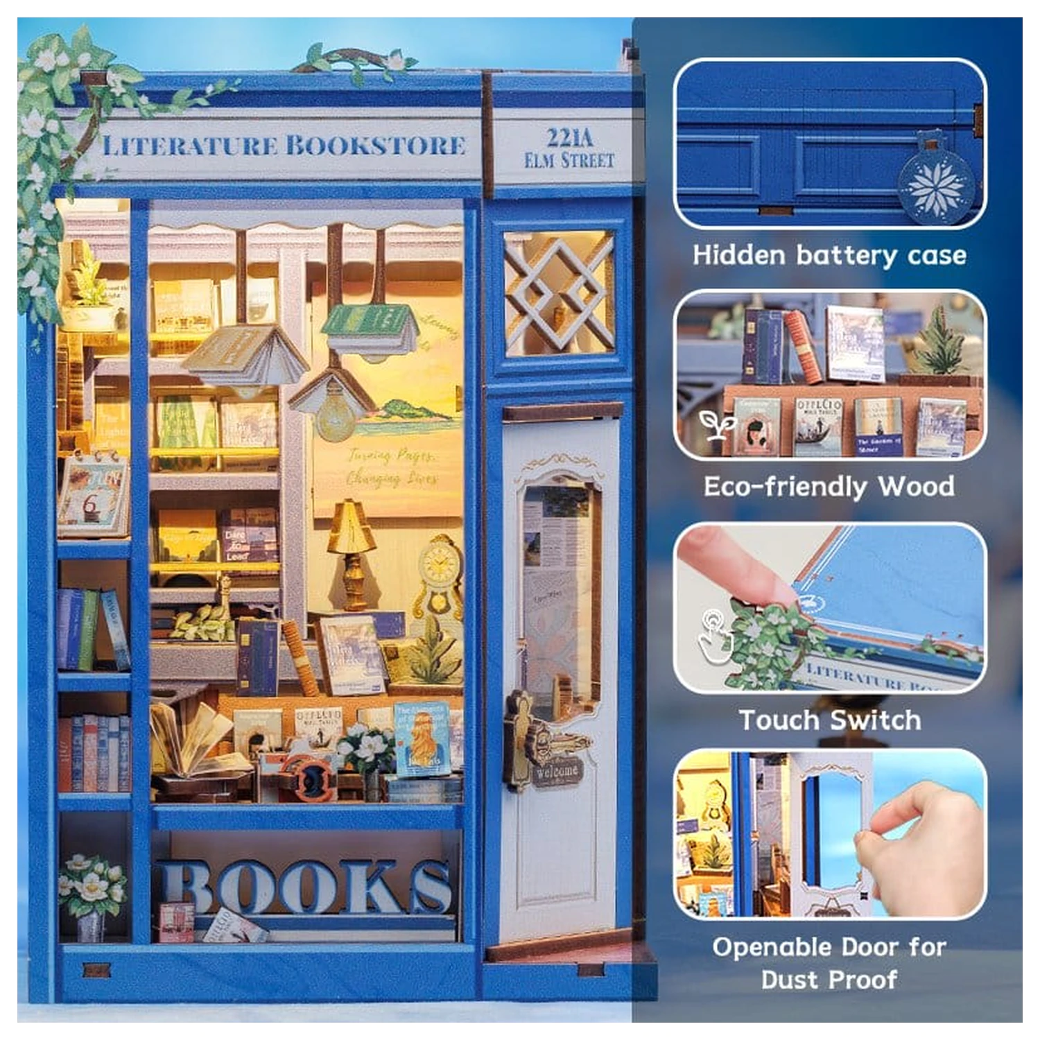 Kotiček za knjige Literatura Knjigarna 17 x 12 cm fotografija izdelka