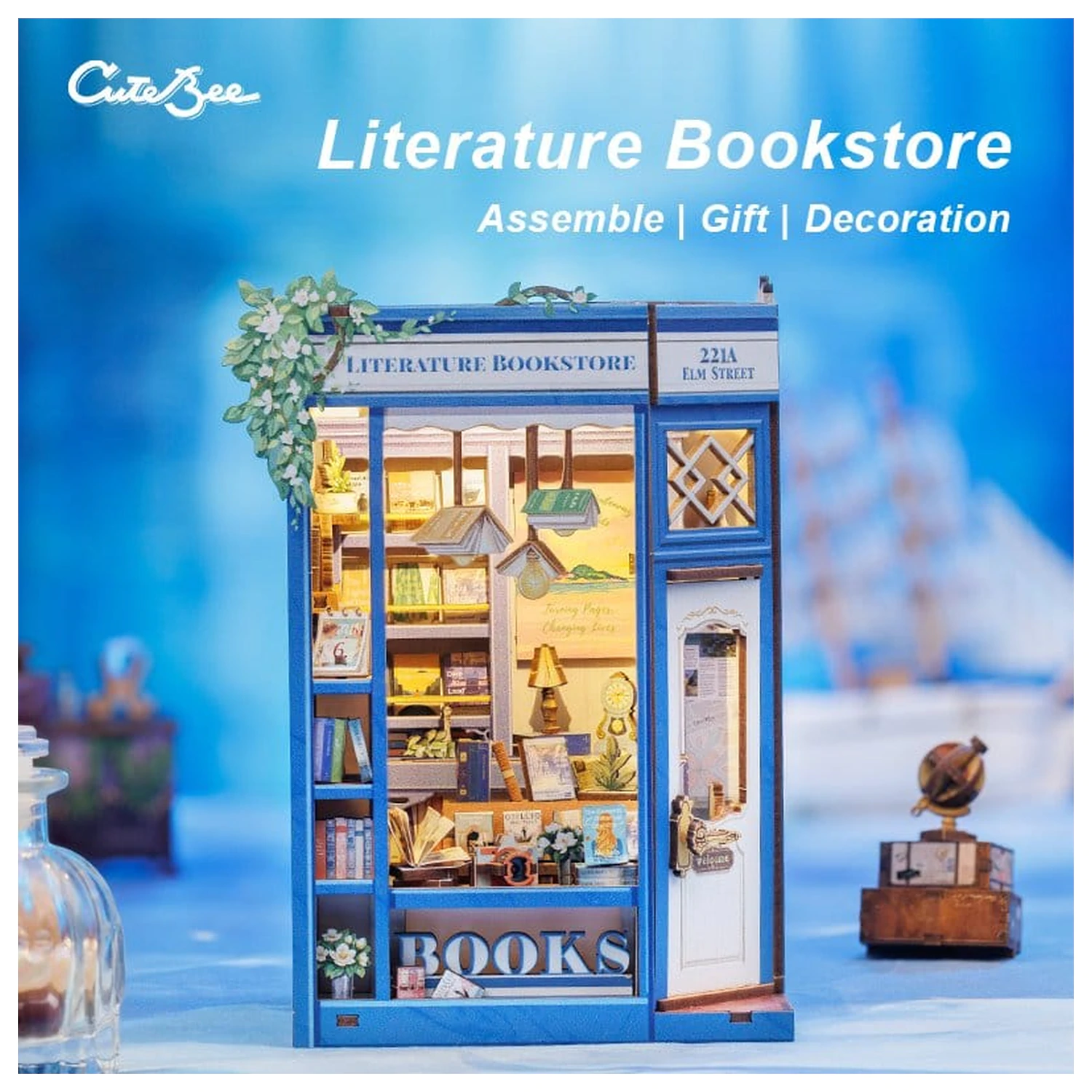 Kotiček za knjige Literatura Knjigarna 17 x 12 cm fotografija izdelka