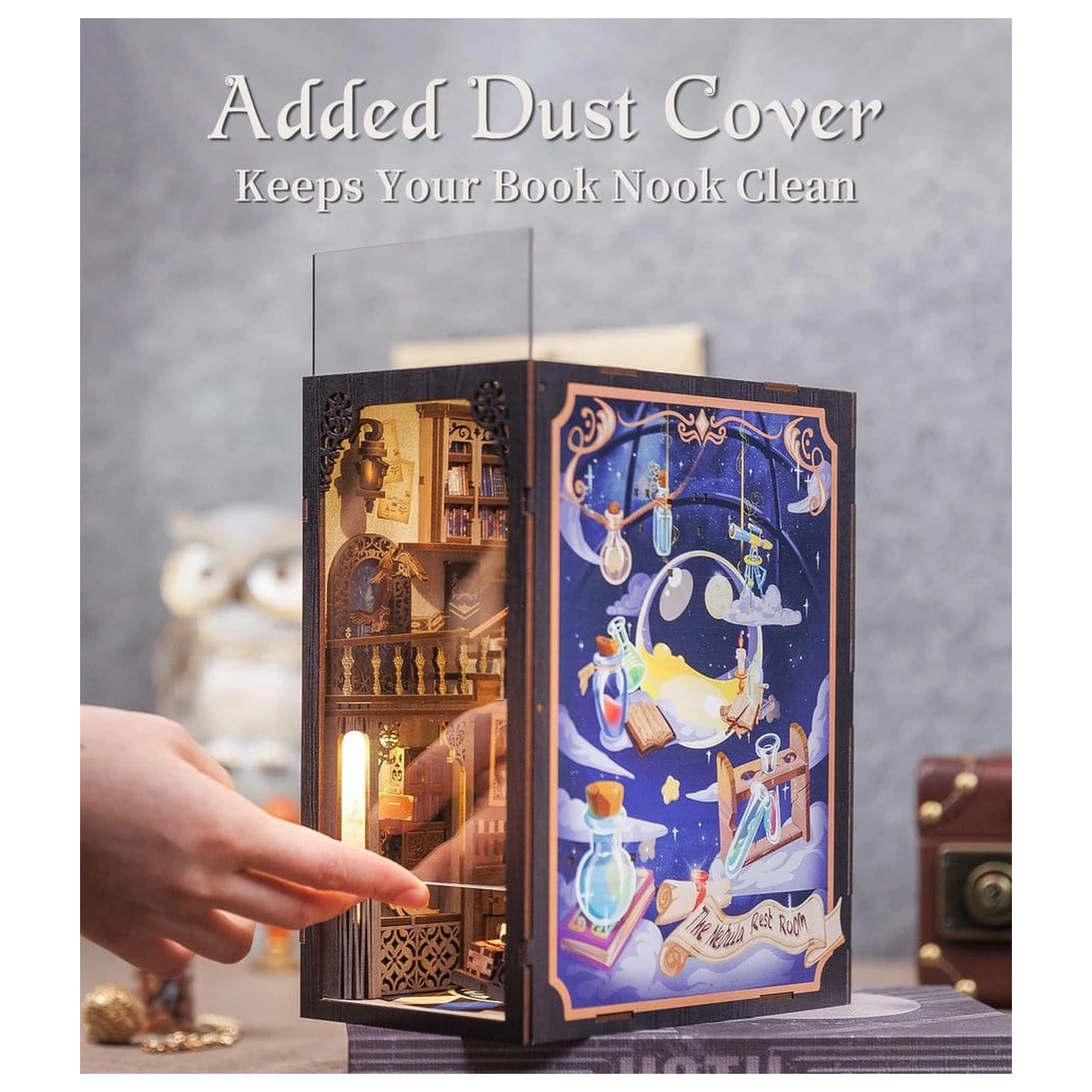 Book Nook Nebula Common Room 23 x 11 centimetrov fotografija izdelka