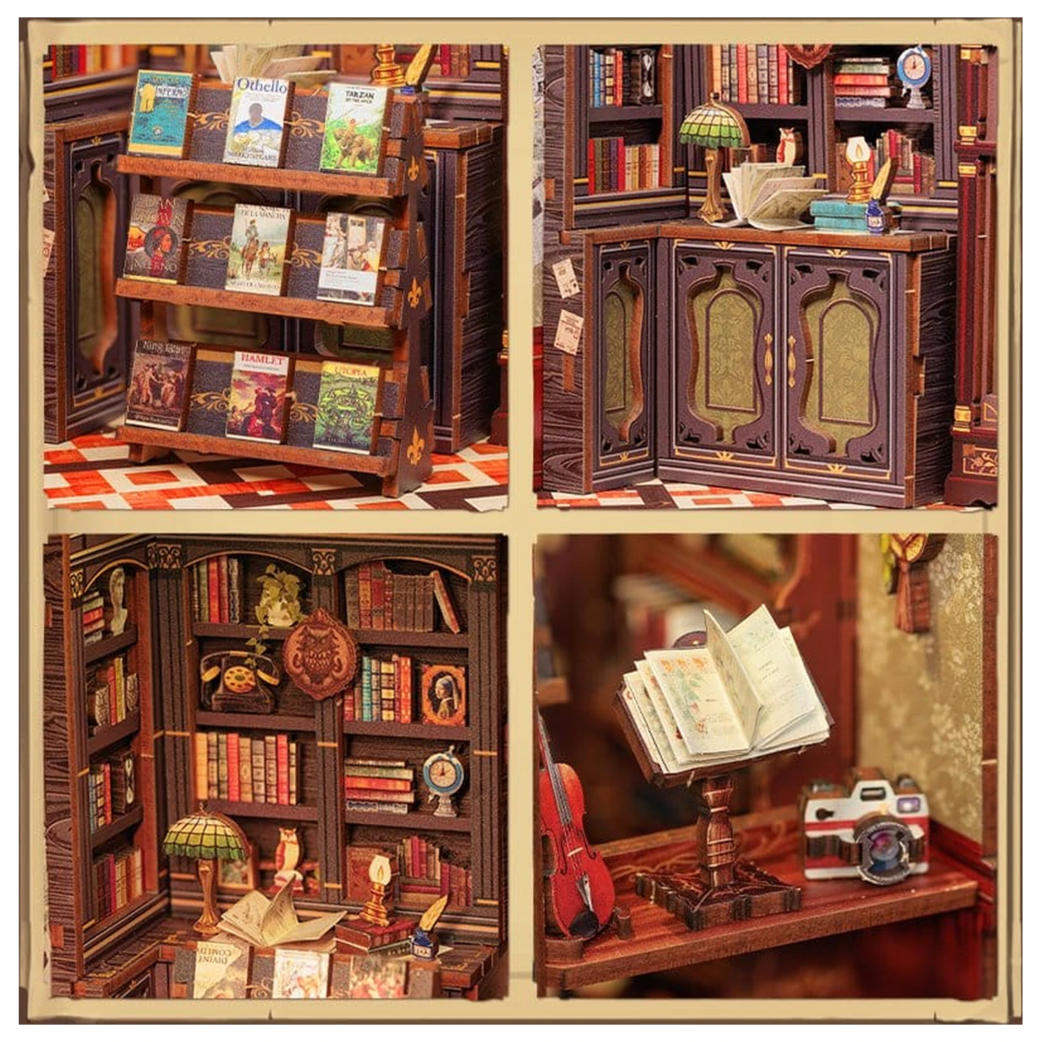 Book Nook Sovja knjigarna 17 x 12 cm fotografija izdelka