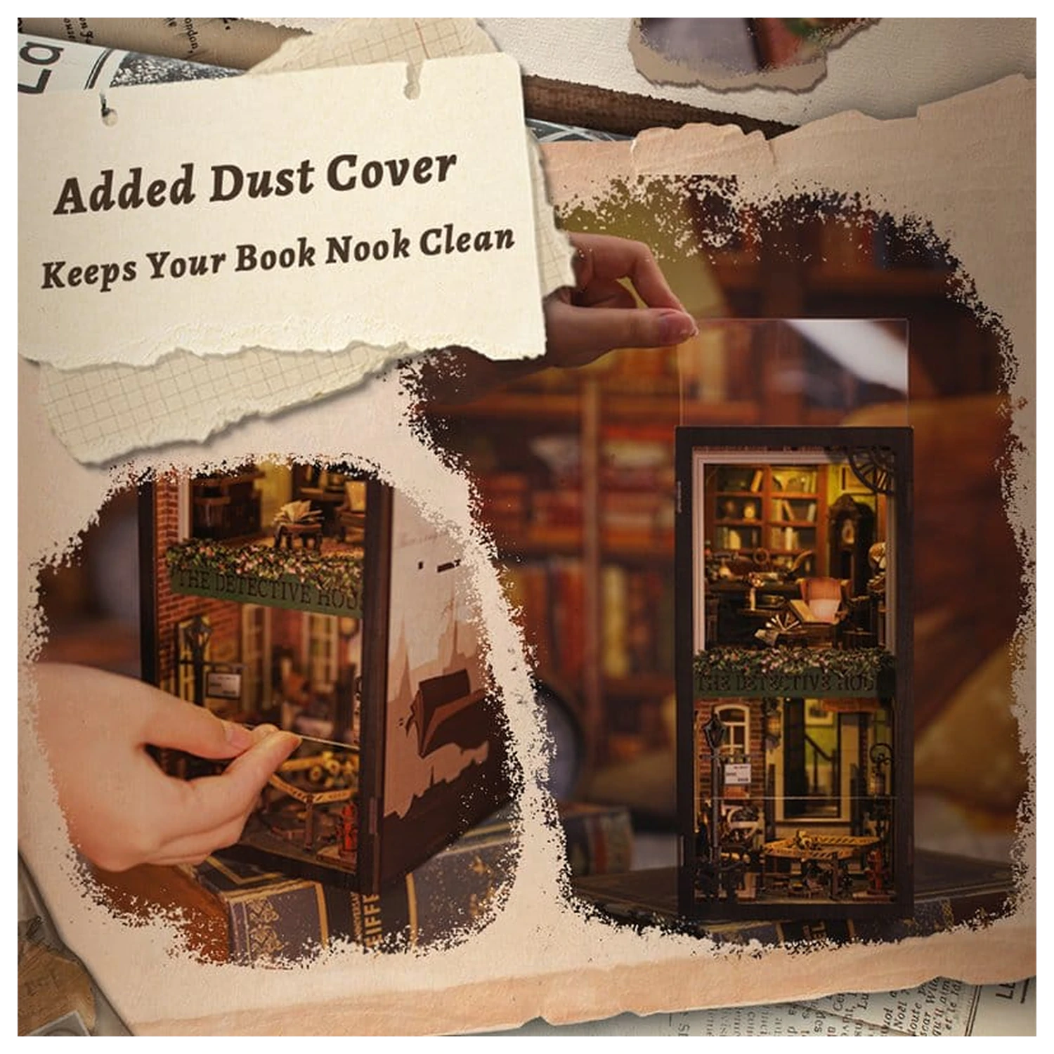 Book Nook Rose Detective Agency 23 x 11 cm fotografija izdelka