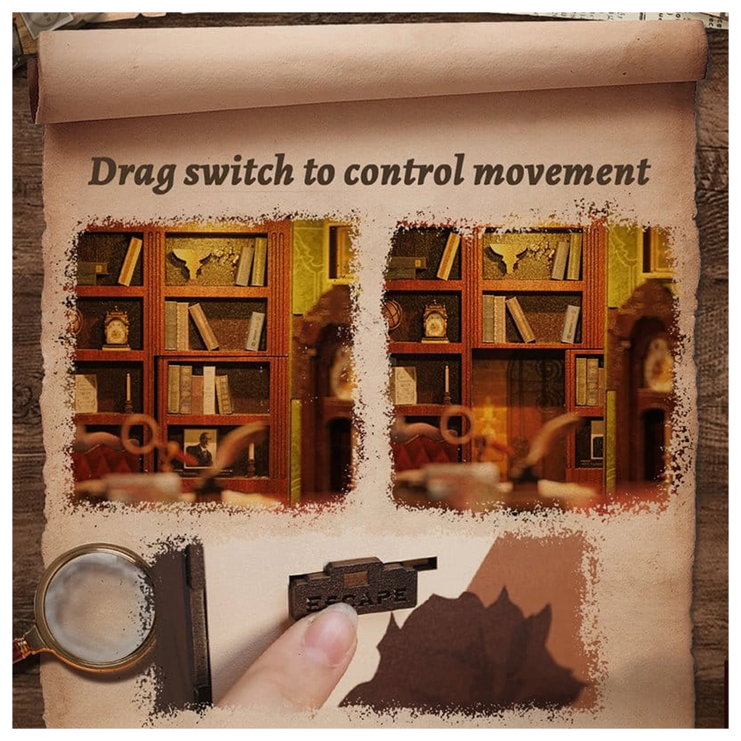 Book Nook Rose Detective Agency 23 x 11 cm fotografija izdelka