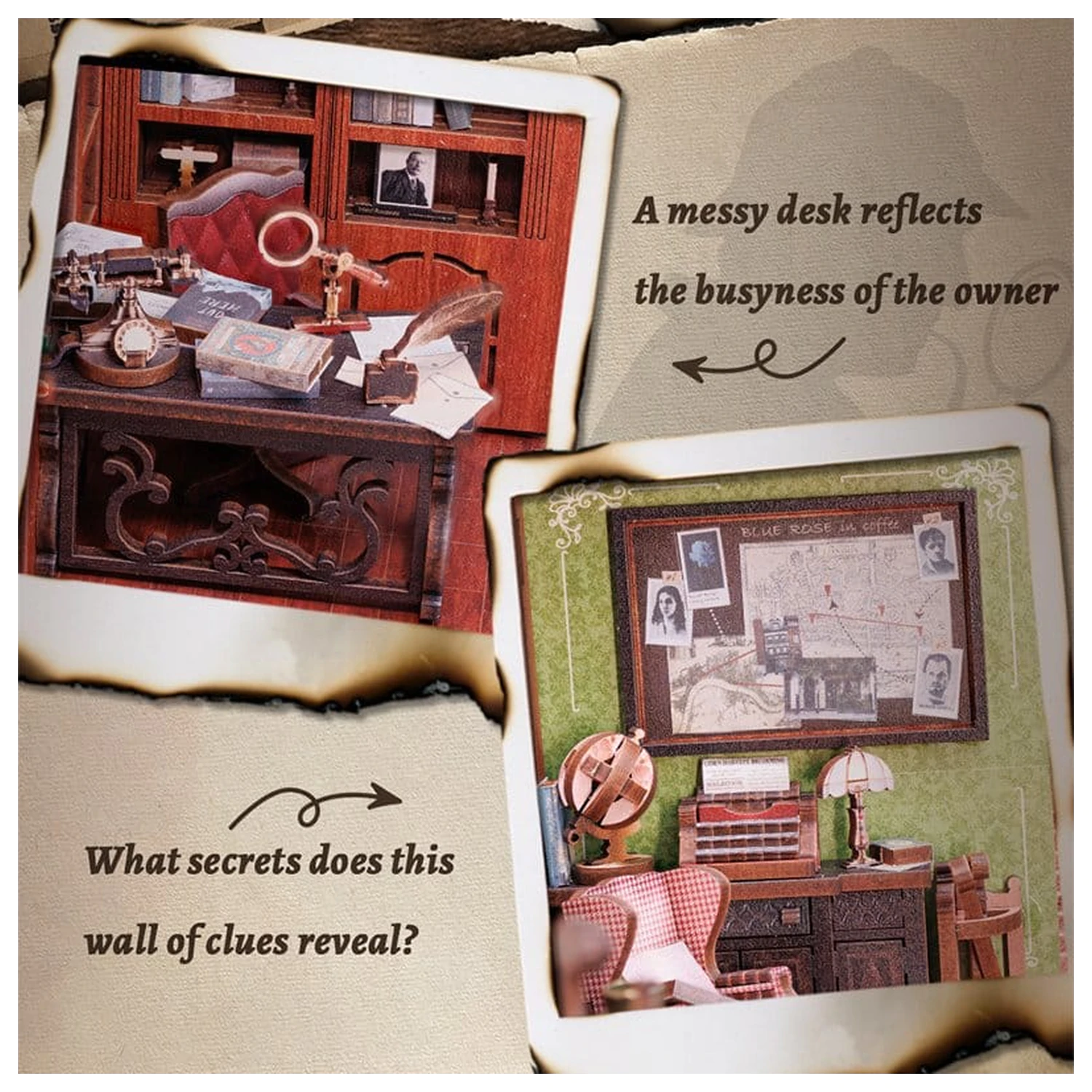 Book Nook Rose Detective Agency 23 x 11 cm fotografija izdelka