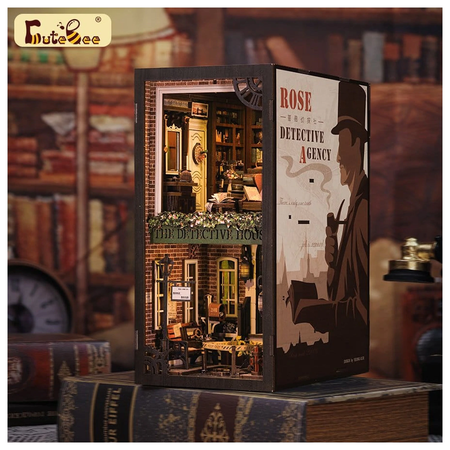 Book Nook Rose Detective Agency 23 x 11 cm fotografija izdelka