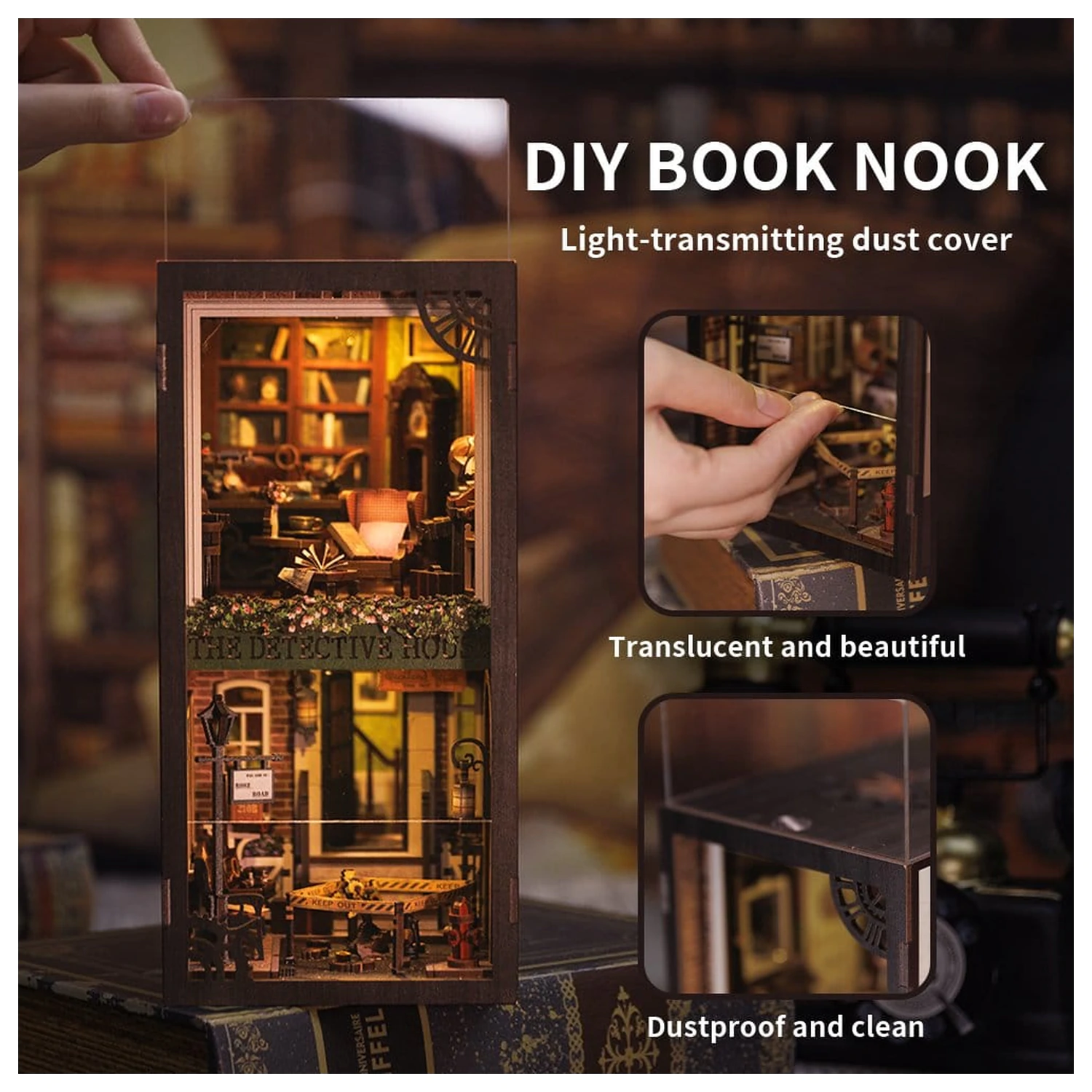 Book Nook Rose Detective Agency 23 x 11 cm fotografija izdelka