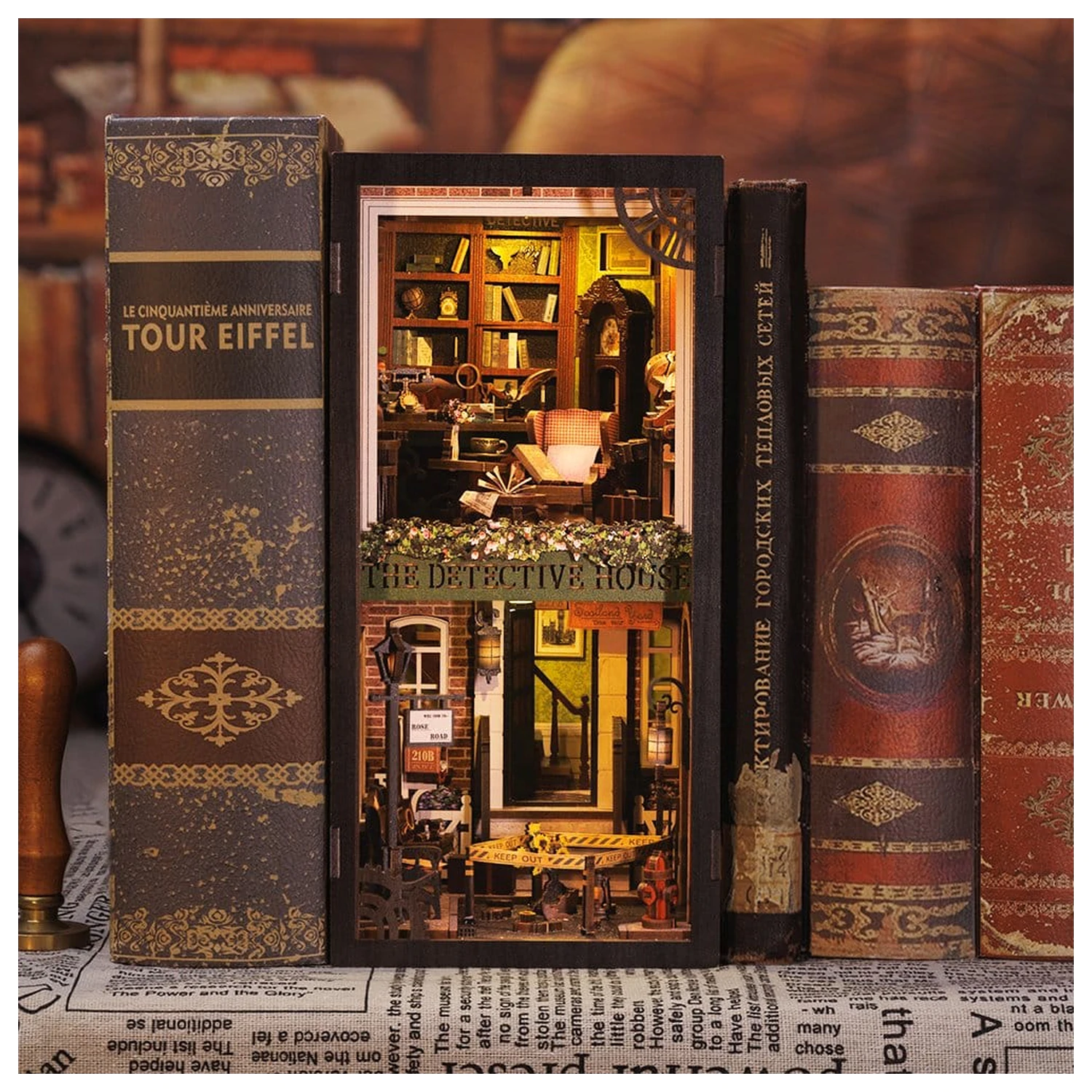 Book Nook Rose Detective Agency 23 x 11 cm fotografija izdelka