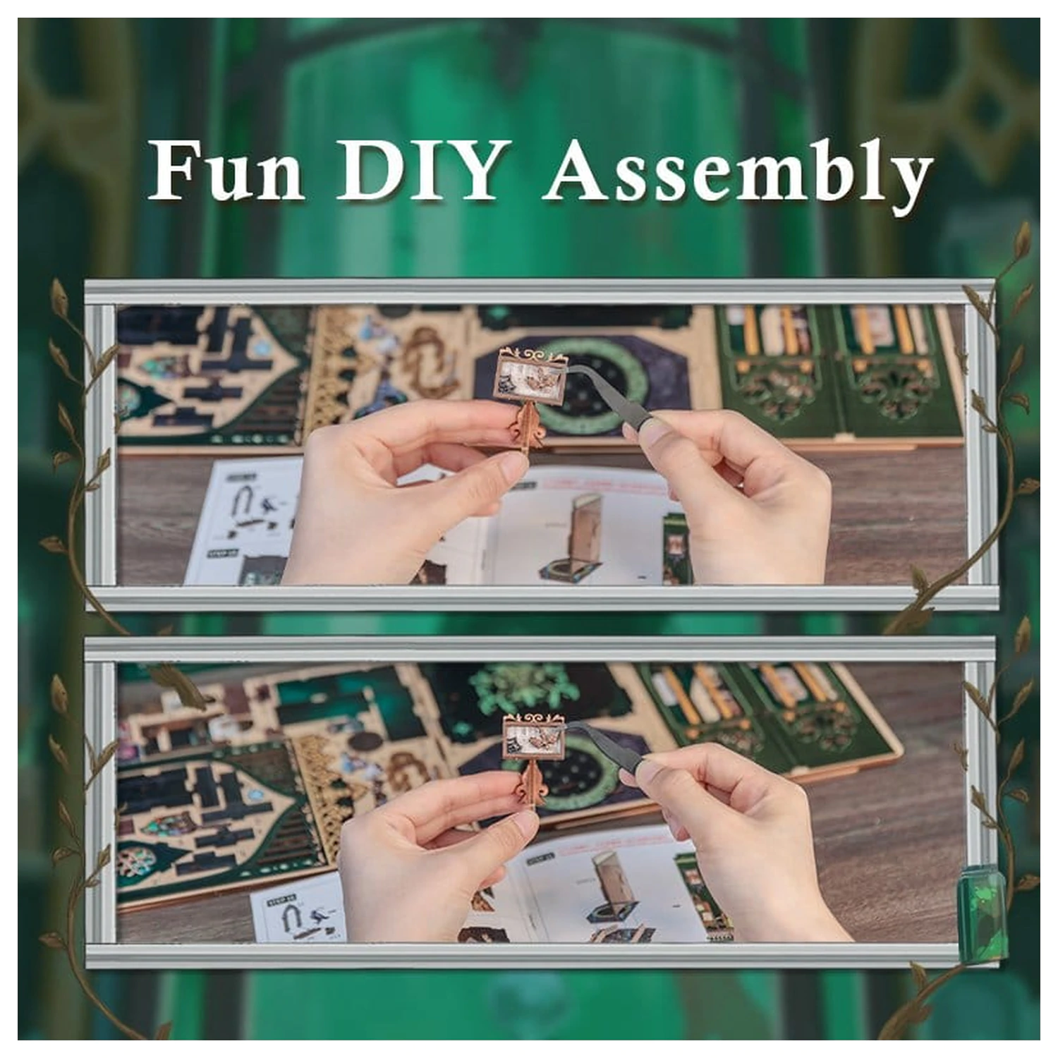 Book Nook The Darkness Herbarij 17 x 12 cm fotografija izdelka