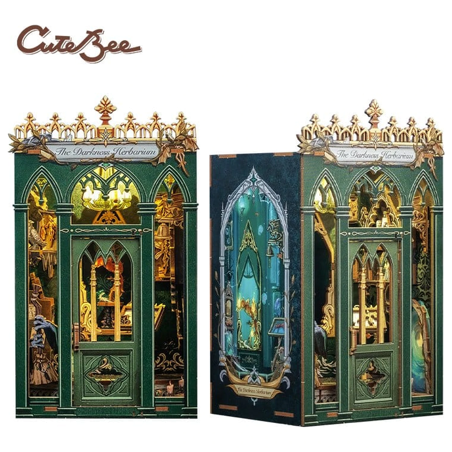 Book Nook The Darkness Herbarij 17 x 12 cm fotografija izdelka