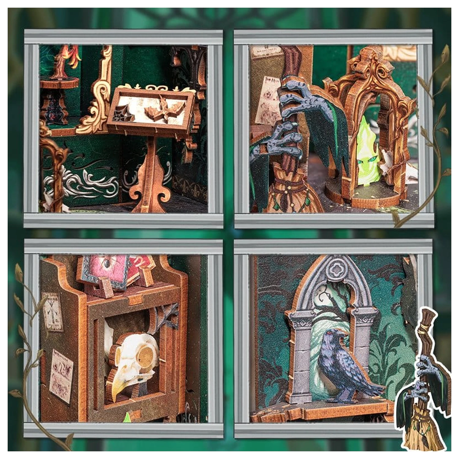 Book Nook The Darkness Herbarij 17 x 12 cm fotografija izdelka