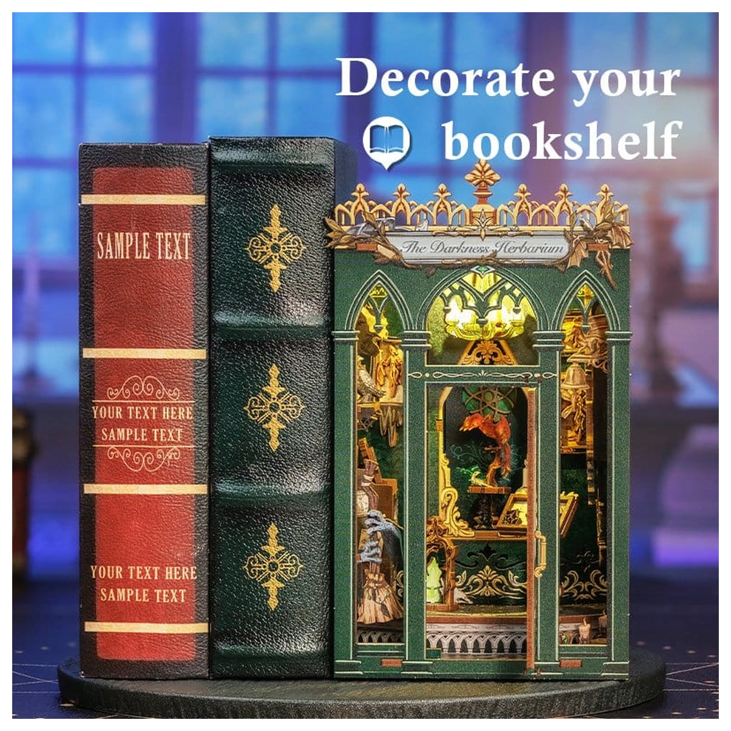 Book Nook The Darkness Herbarij 17 x 12 cm fotografija izdelka