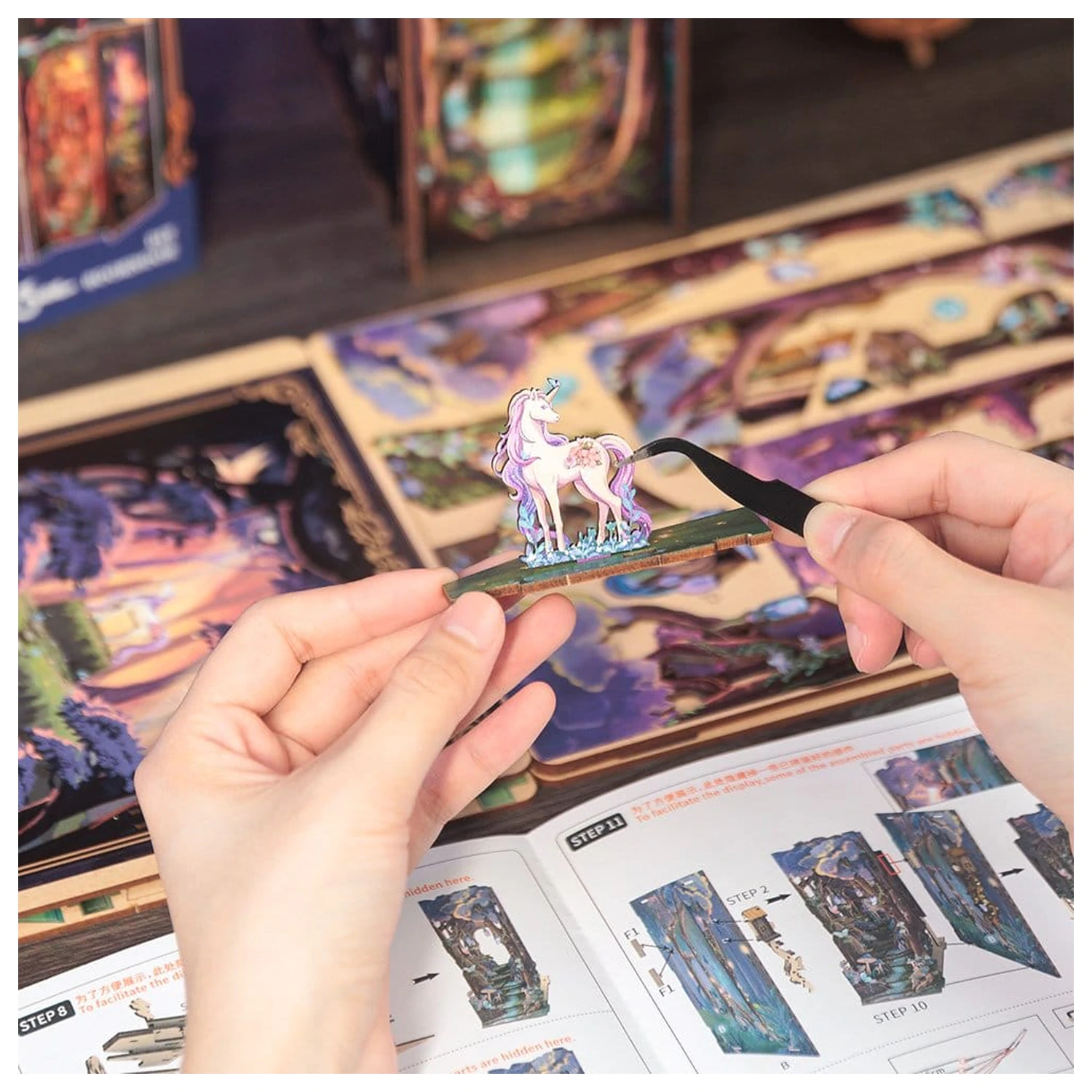 Book Nook Grace of Forest 22 x 8 cm fotografija izdelka