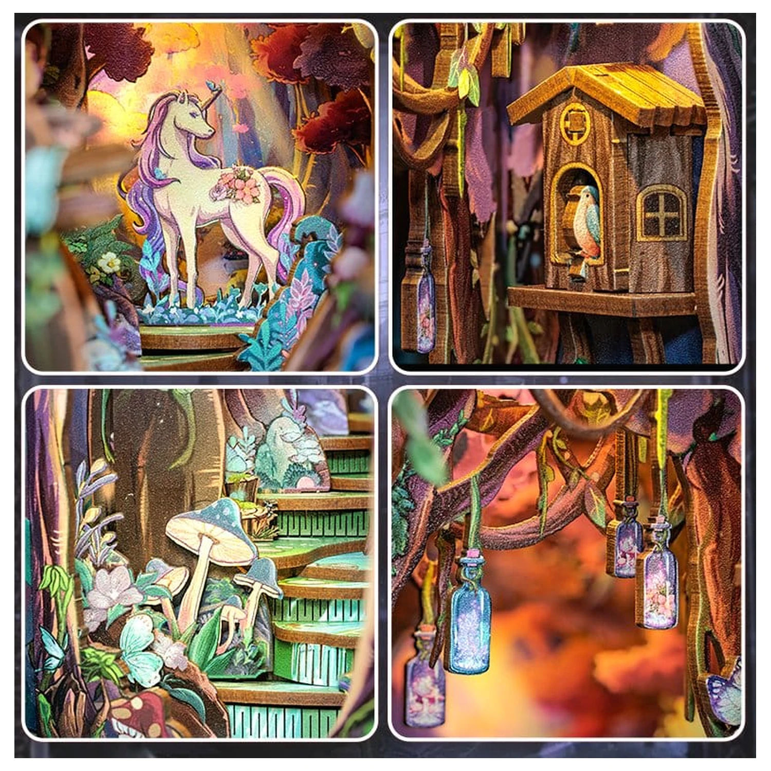 Book Nook Grace of Forest 22 x 8 cm fotografija izdelka