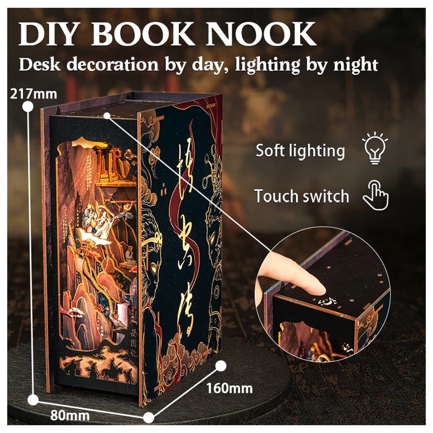 Book Nook The Legend of Wukong 22 x 8 cm fotografija izdelka