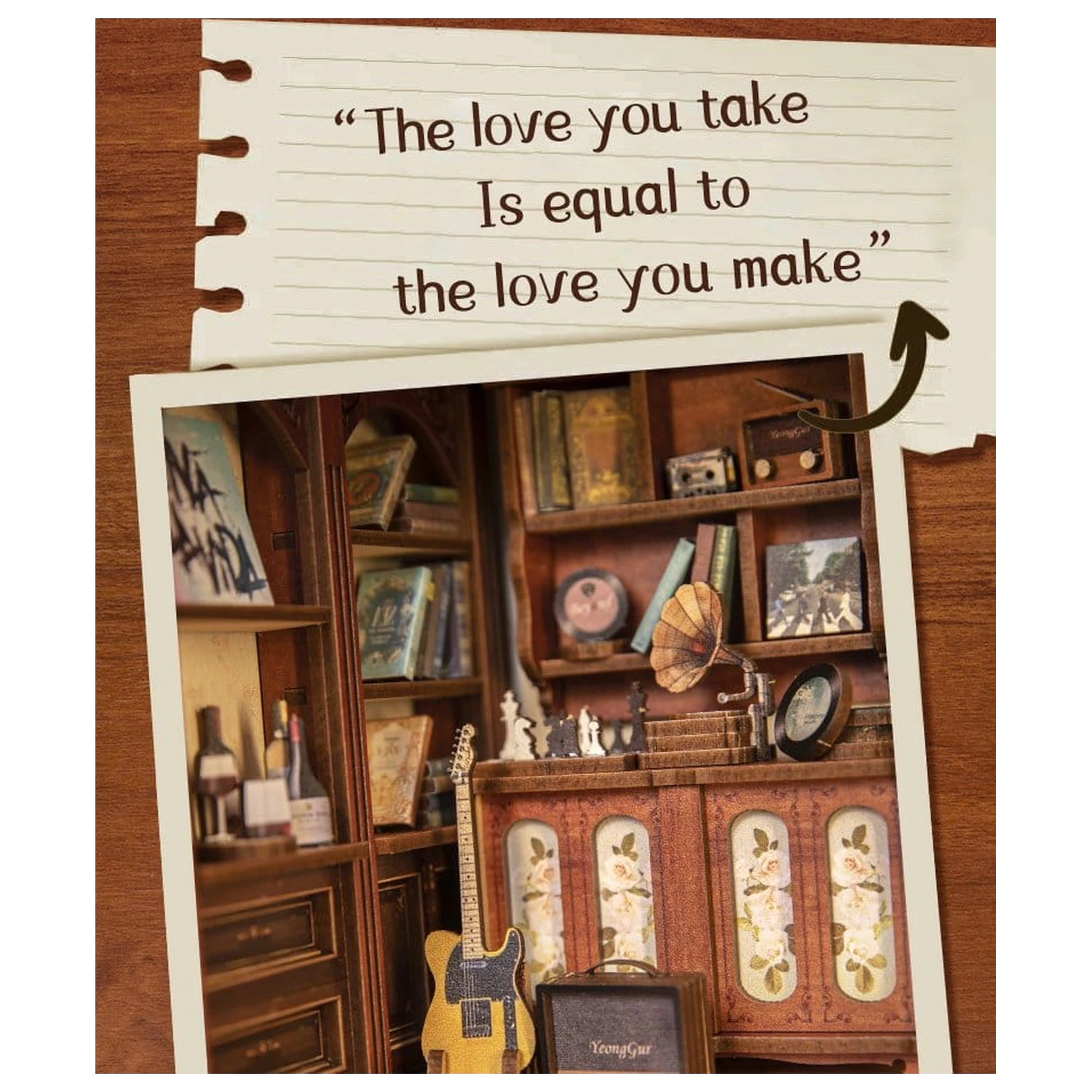 Book Nook The Secret Rhythm 23 x 11 cm fotografija izdelka