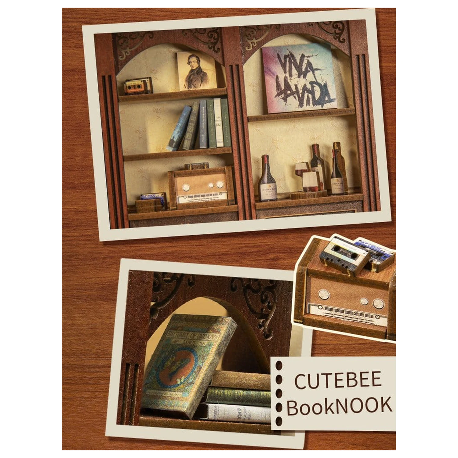 Book Nook The Secret Rhythm 23 x 11 cm fotografija izdelka