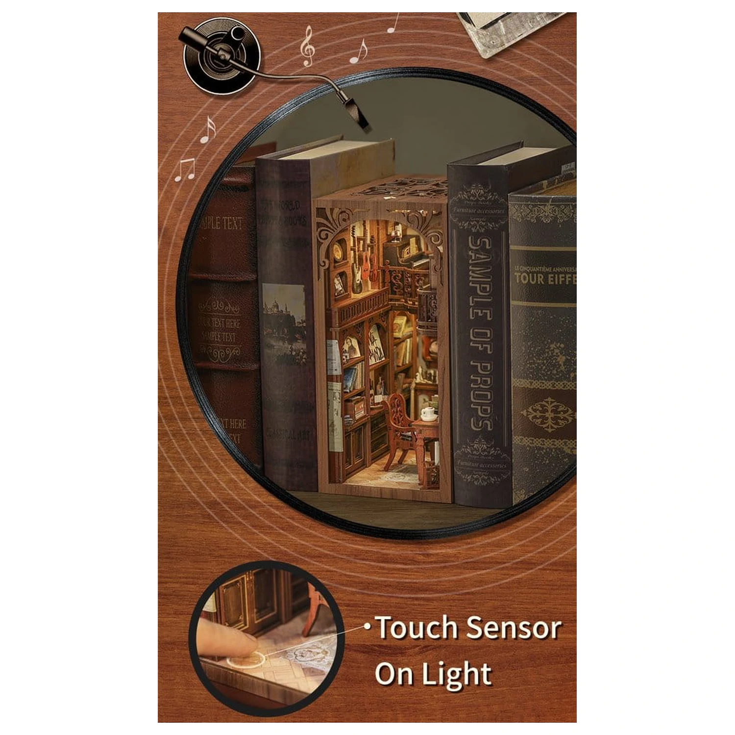 Book Nook The Secret Rhythm 23 x 11 cm fotografija izdelka