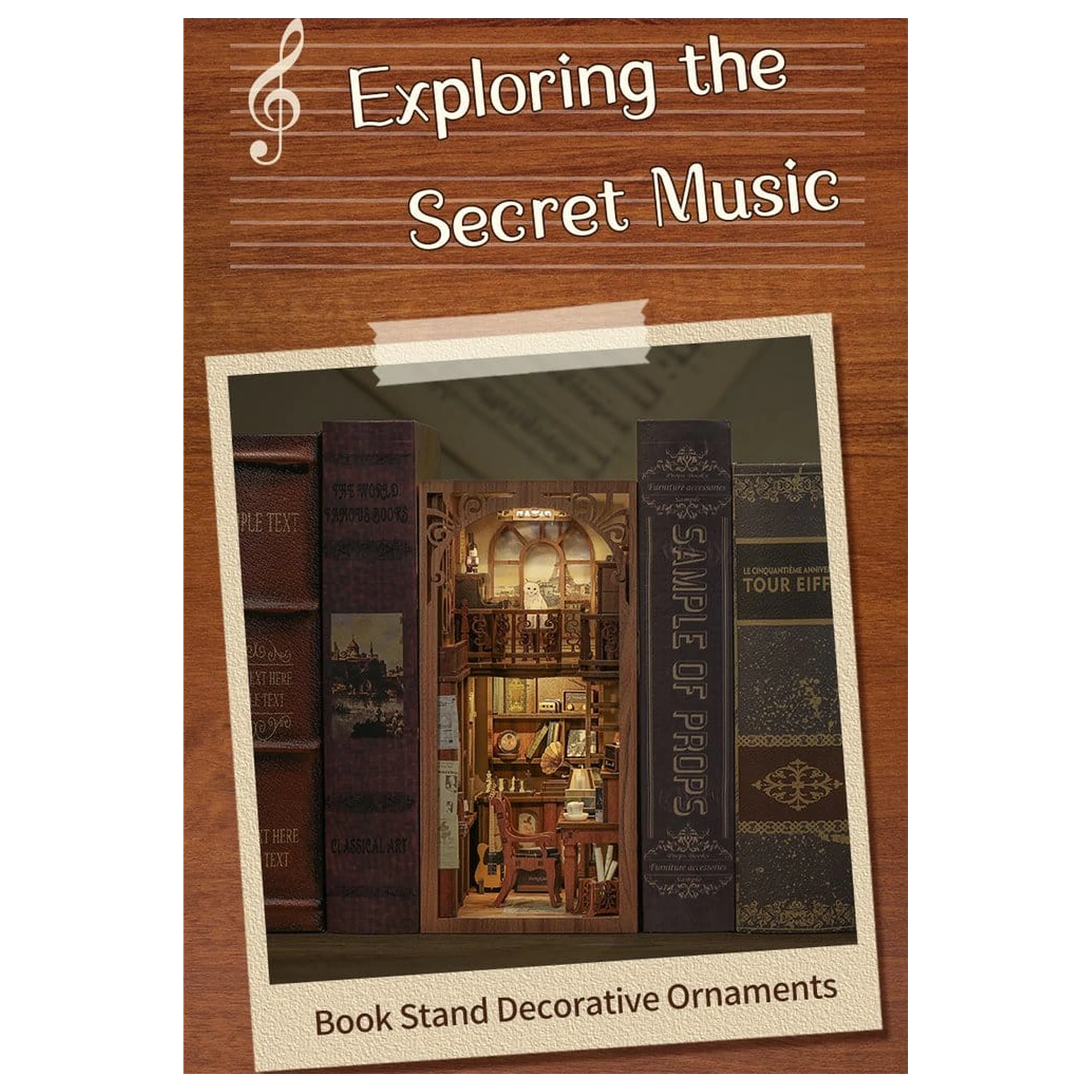 Book Nook The Secret Rhythm 23 x 11 cm fotografija izdelka