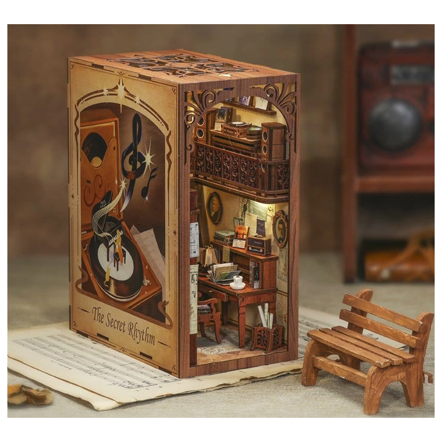 Book Nook The Secret Rhythm 23 x 11 cm fotografija izdelka