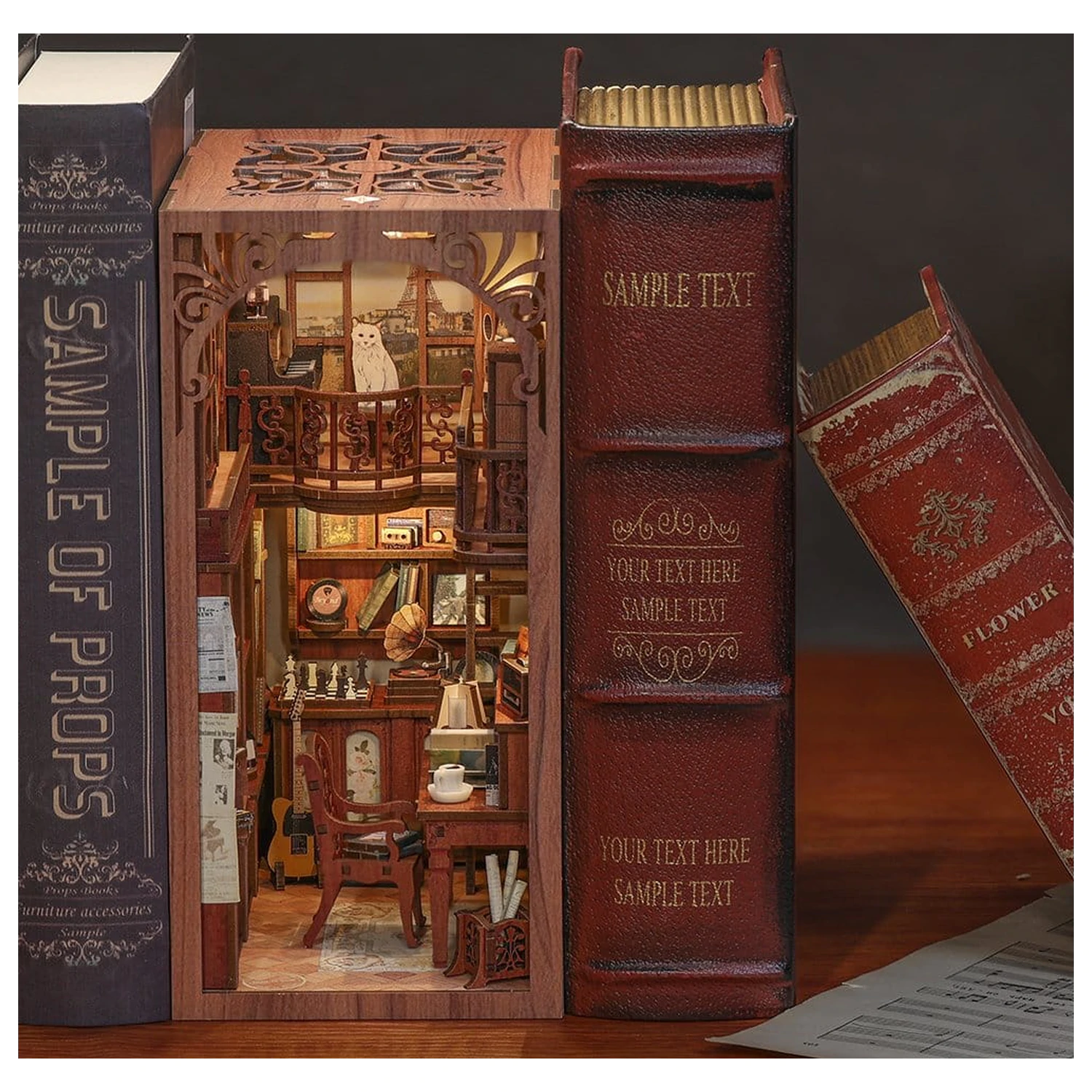 Book Nook The Secret Rhythm 23 x 11 cm fotografija izdelka