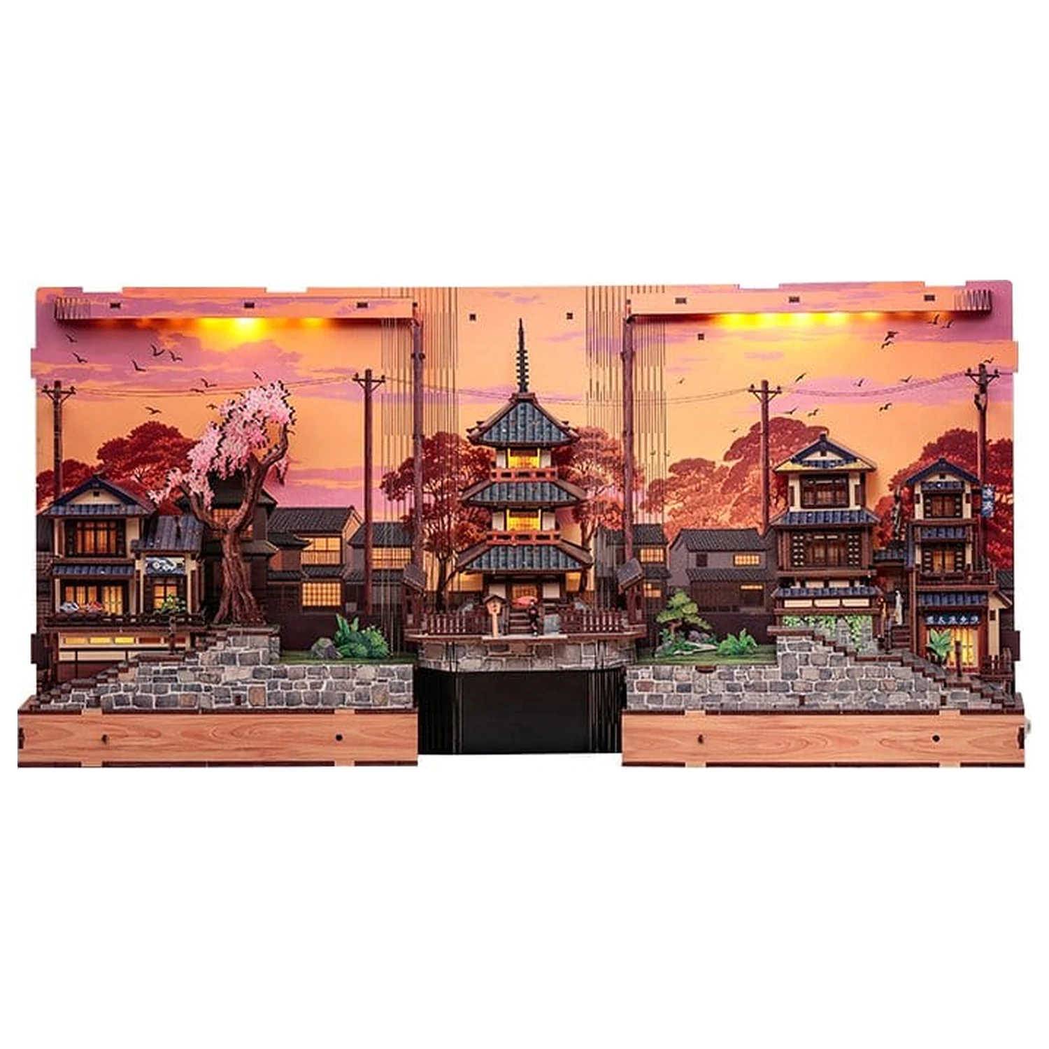 Book Nook Twilight Sakura Path 23 x 12 cm fotografija izdelka