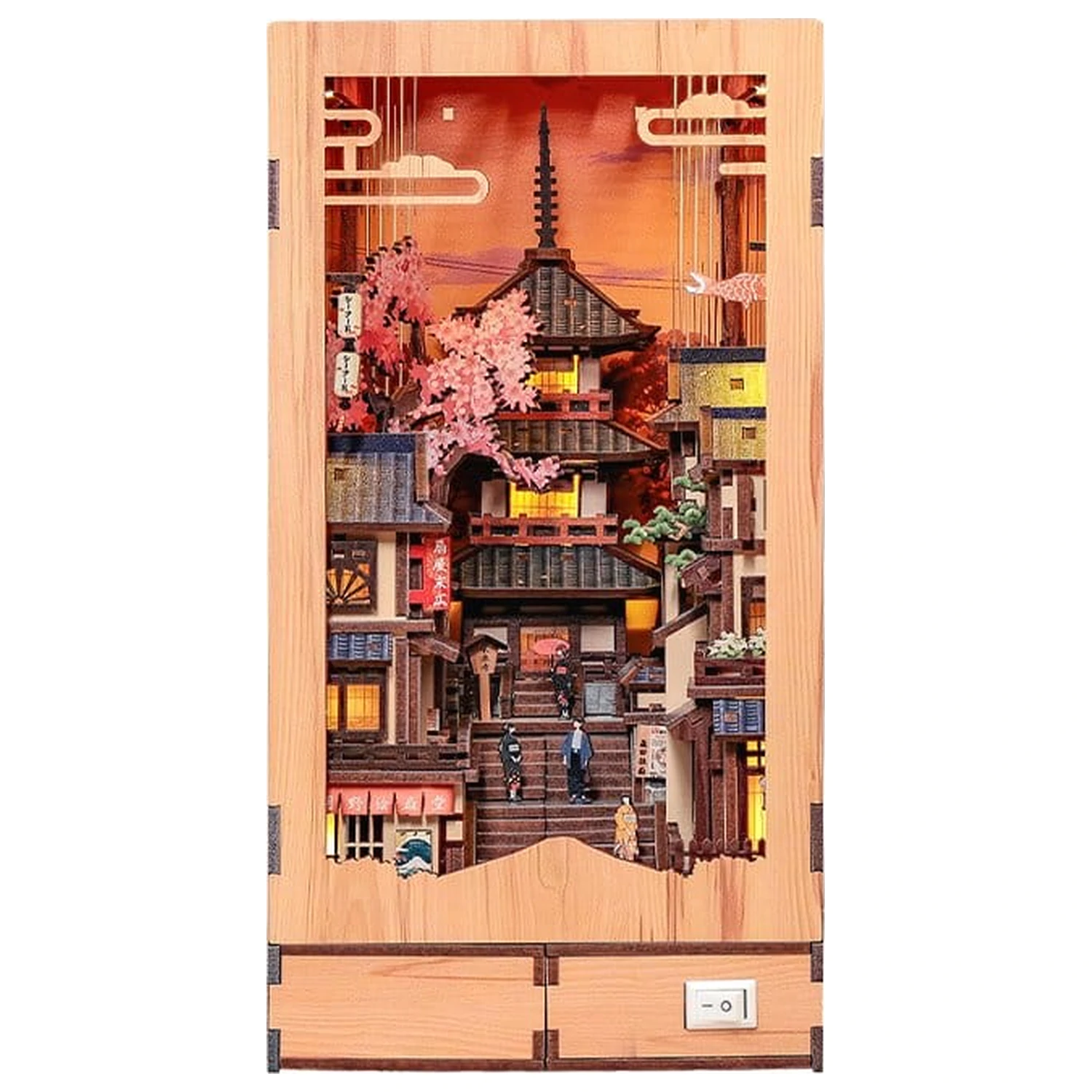 Book Nook Twilight Sakura Path 23 x 12 cm fotografija izdelka