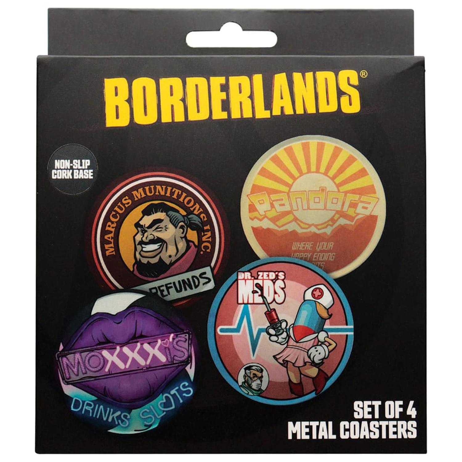 Borderlands podstavki za kozarce 4-paket fotografija izdelka