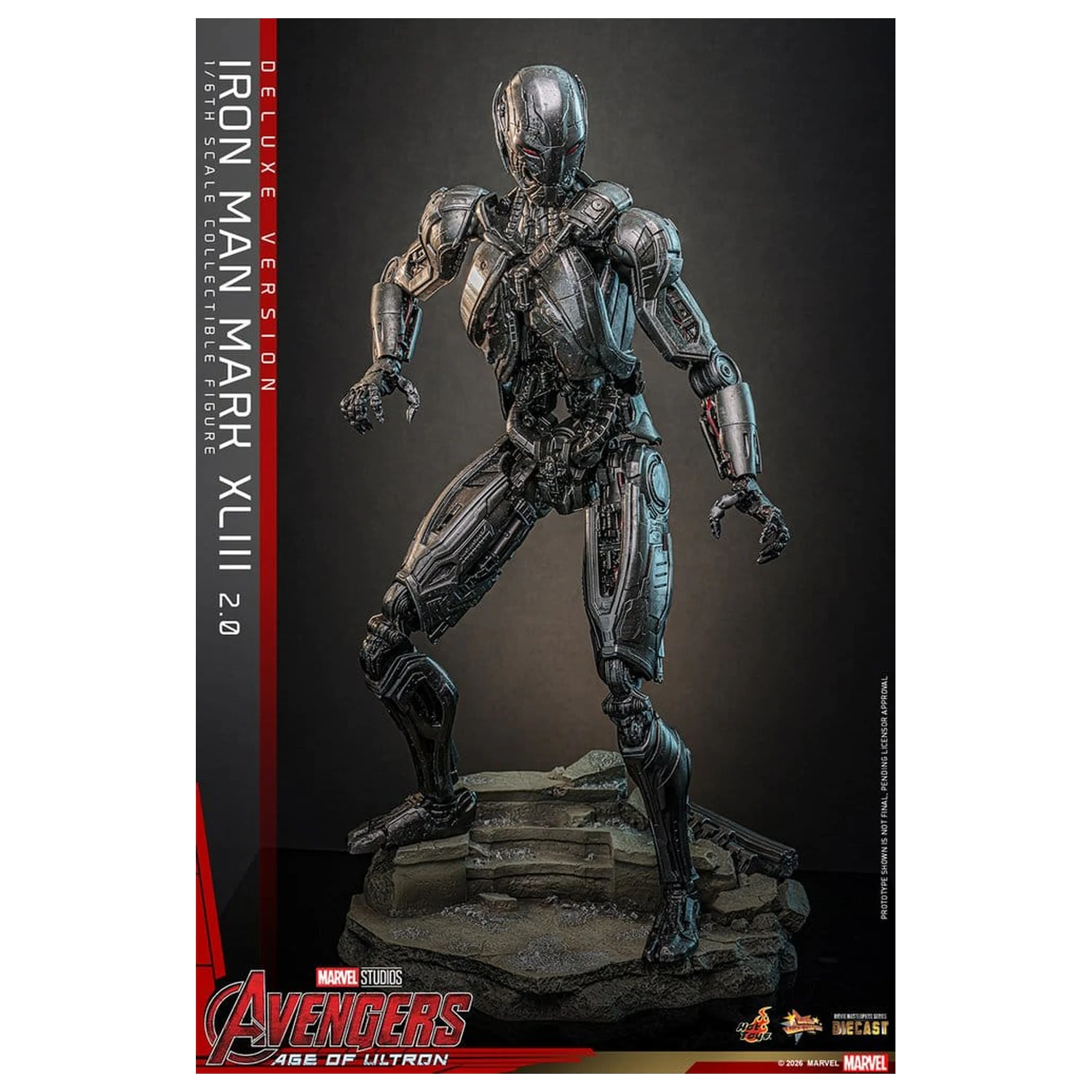 Avengers: Age of Ultron Movie Masterpiece Diecast akcijska figura 1/6 Iron Man Mark XLIII (2.0) (Deluxe različica) 32 cm fotografija izdelka