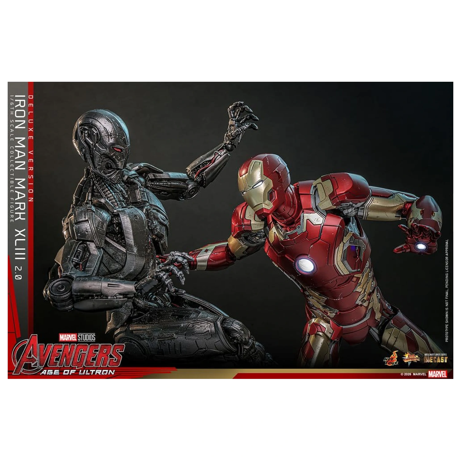 Avengers: Age of Ultron Movie Masterpiece Diecast akcijska figura 1/6 Iron Man Mark XLIII (2.0) (Deluxe različica) 32 cm fotografija izdelka