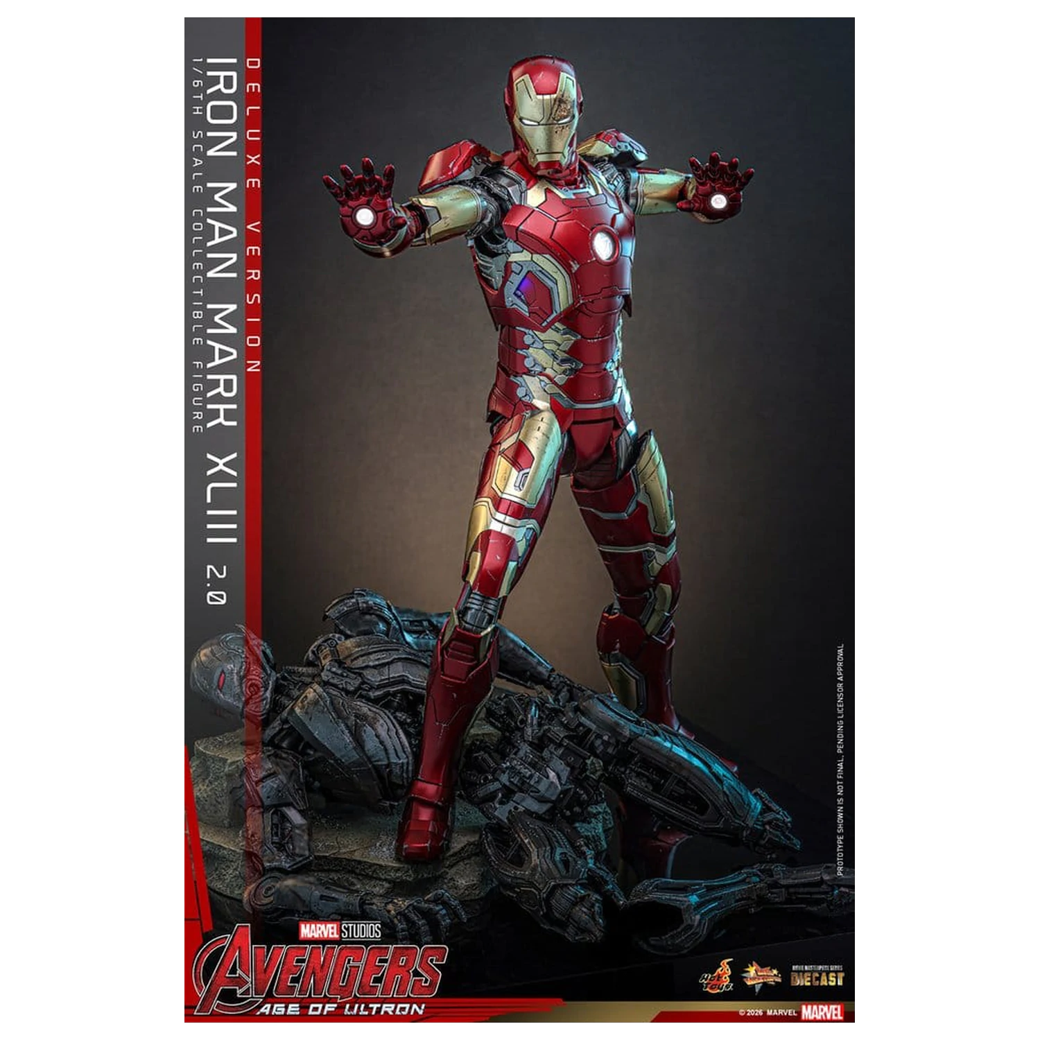 Avengers: Age of Ultron Movie Masterpiece Diecast akcijska figura 1/6 Iron Man Mark XLIII (2.0) (Deluxe različica) 32 cm fotografija izdelka