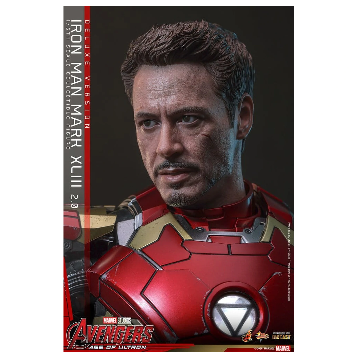 Avengers: Age of Ultron Movie Masterpiece Diecast akcijska figura 1/6 Iron Man Mark XLIII (2.0) (Deluxe različica) 32 cm fotografija izdelka