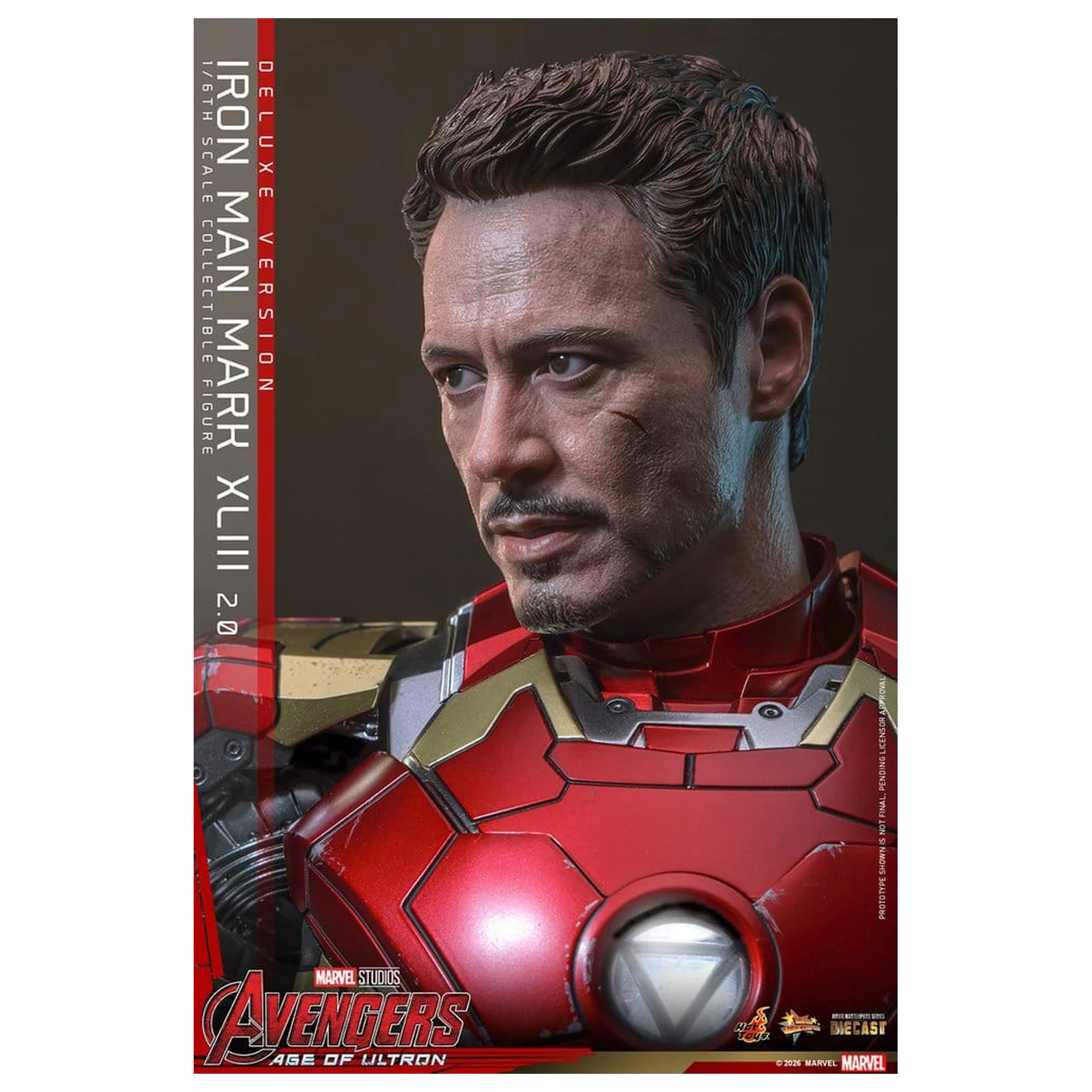 Avengers: Age of Ultron Movie Masterpiece Diecast akcijska figura 1/6 Iron Man Mark XLIII (2.0) (Deluxe različica) 32 cm fotografija izdelka
