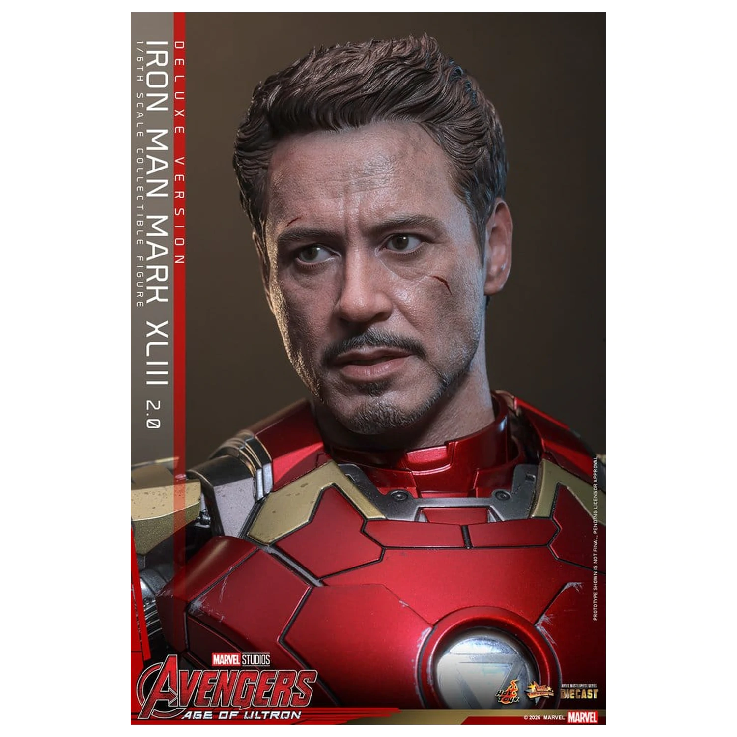 Avengers: Age of Ultron Movie Masterpiece Diecast akcijska figura 1/6 Iron Man Mark XLIII (2.0) (Deluxe različica) 32 cm fotografija izdelka