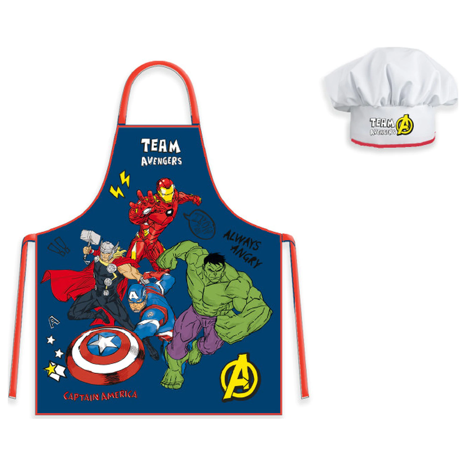 Avengers Always Angry Otroški predpasnik 2-delni komplet fotografija izdelka