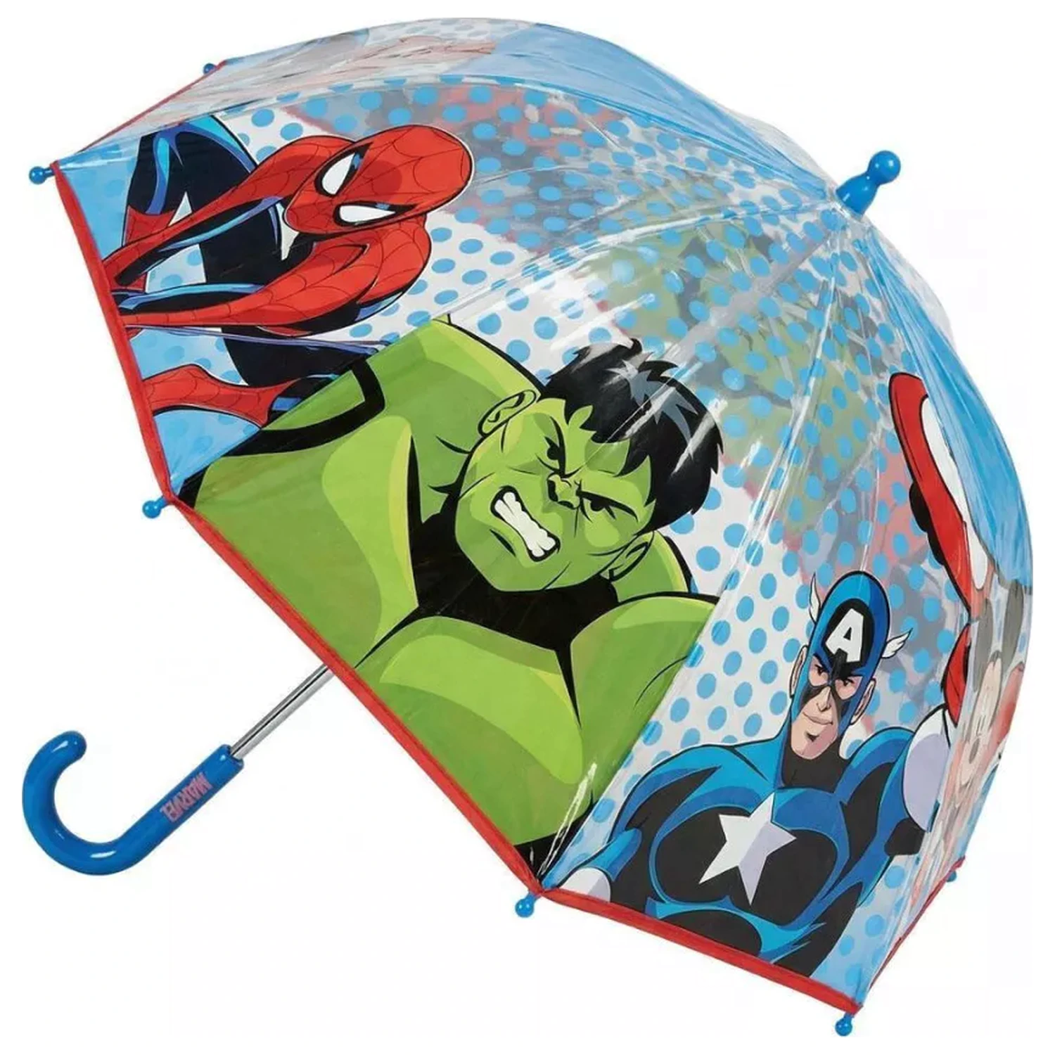 Avengers Dots Otroški Prozoren Dežnik fotografija izdelka