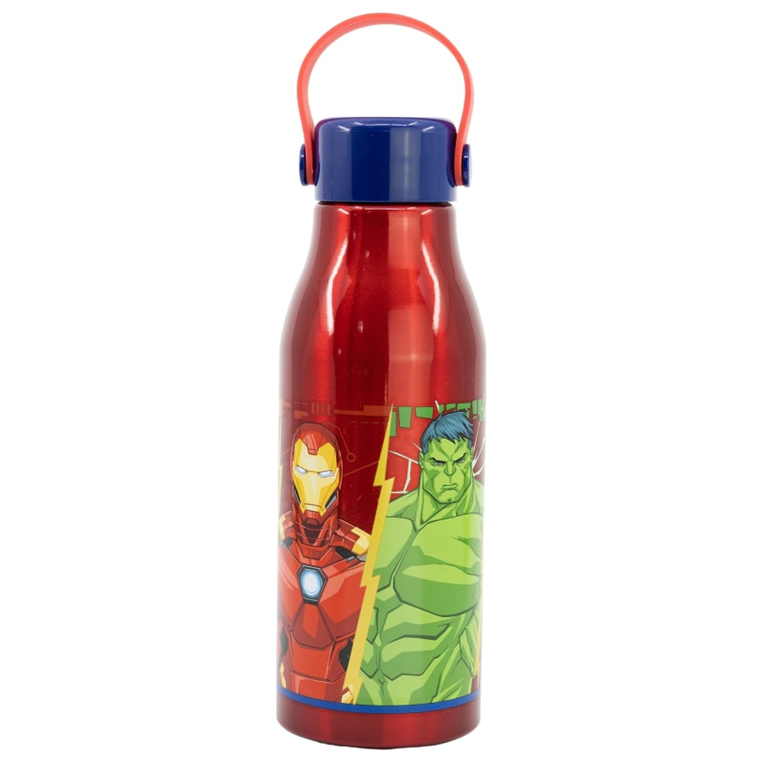 Avengers Invincible Force Flexi Aluminijasta steklenica z navojnim pokrovčkom in obešalnikom 760 ml fotografija izdelka