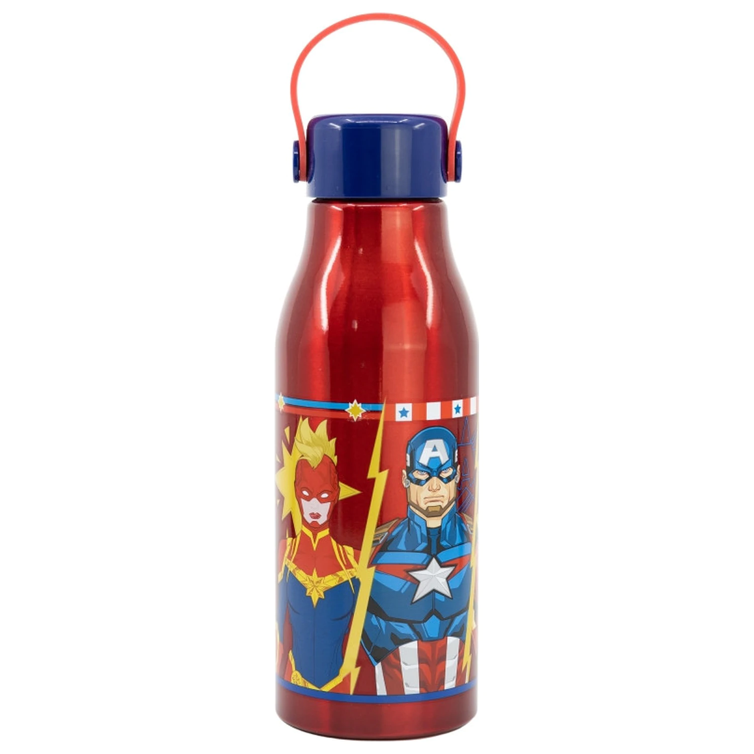 Avengers Invincible Force Flexi Aluminijasta steklenica z navojnim pokrovčkom in obešalnikom 760 ml fotografija izdelka
