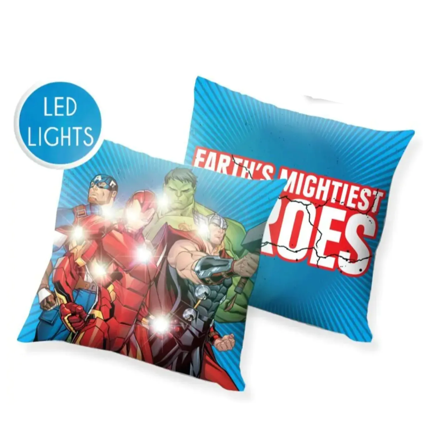 Avengers LED svetleča blazina, okrasna blazina 40*40 cm fotografija izdelka