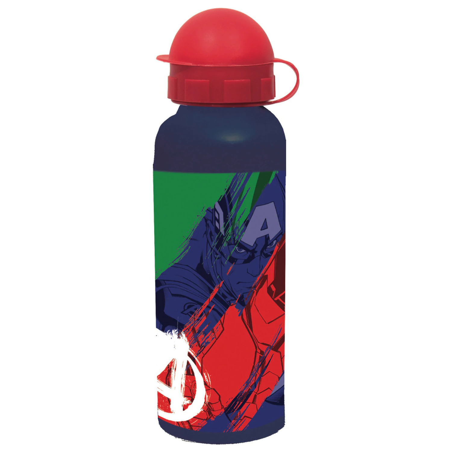 Avengers večbarvna aluminijasta bidon za vodo s pokrovčkom za pitje 520 ml fotografija izdelka