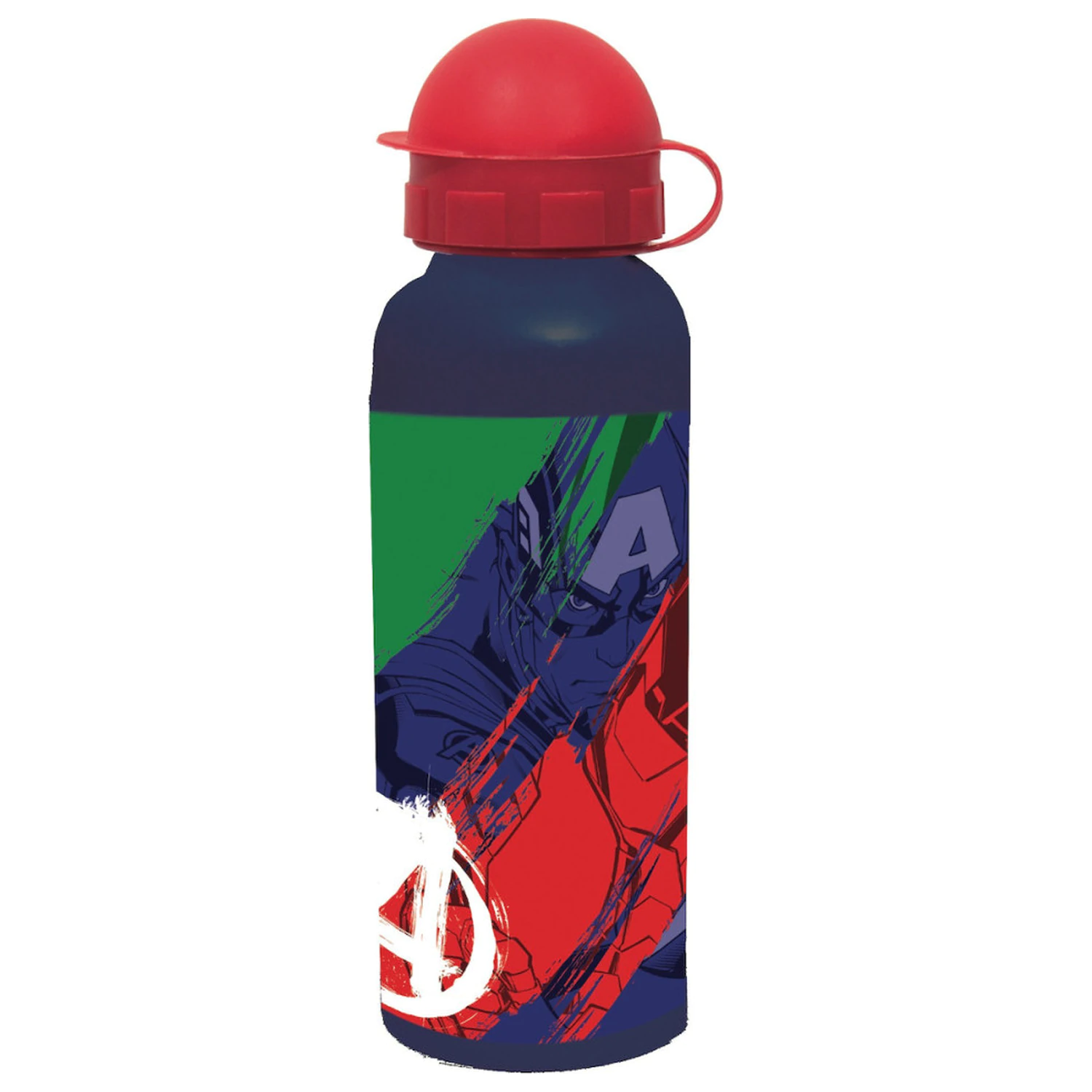 Avengers večbarvna aluminijasta bidon za vodo s pokrovčkom za pitje 520 ml fotografija izdelka