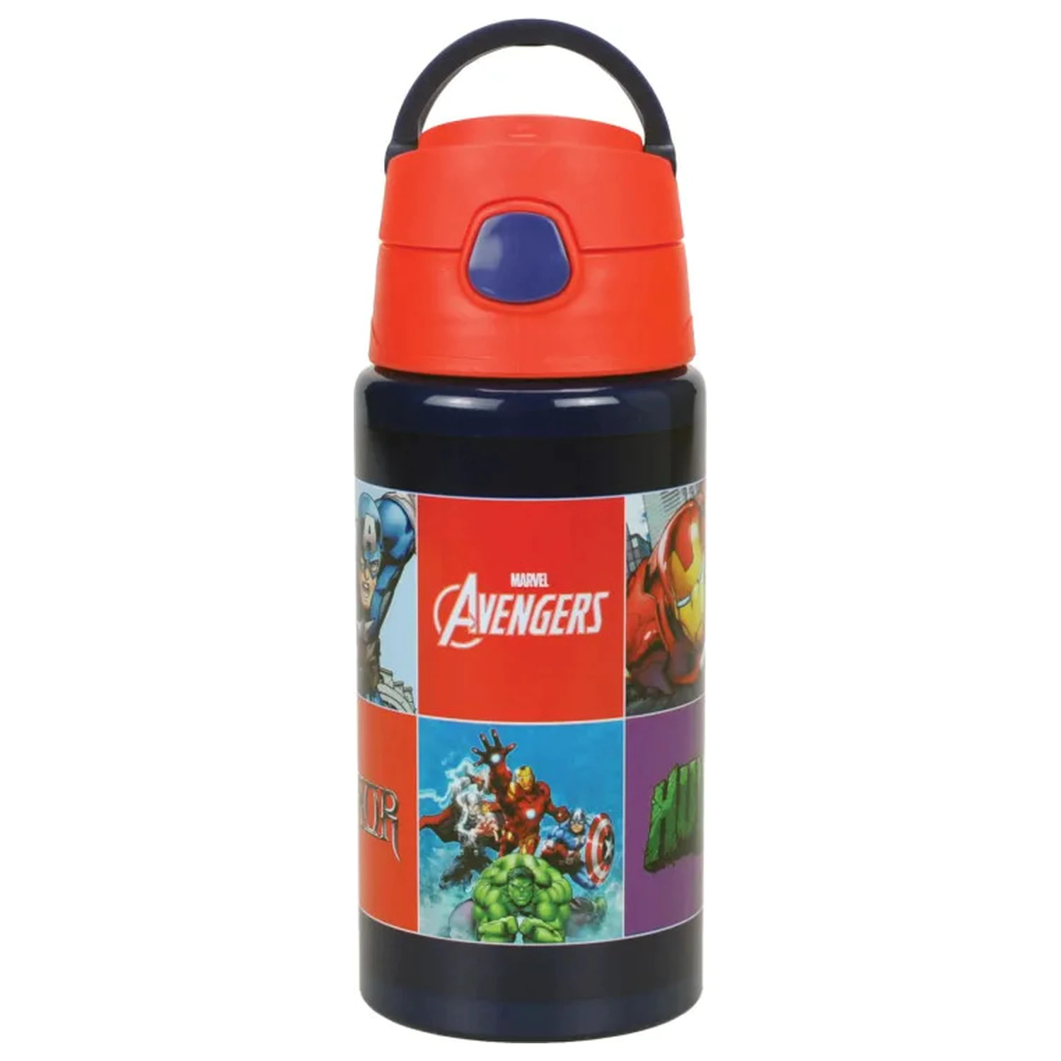Avengers Smash Aluminium Slamica Steklenička za vodo s kljuko 500 ml fotografija izdelka