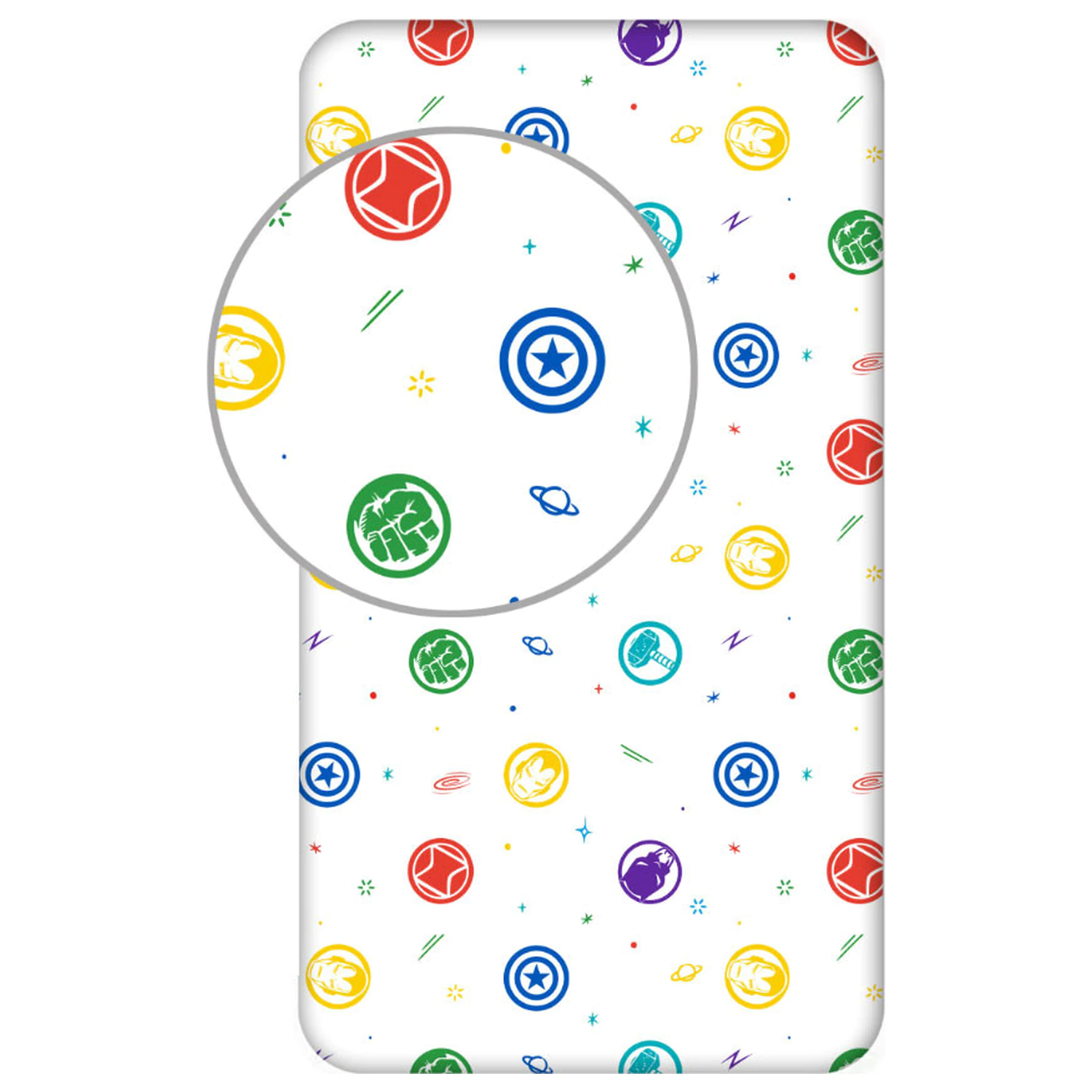 Avengers Symbols napenjalna rjuha 90x200 cm fotografija izdelka