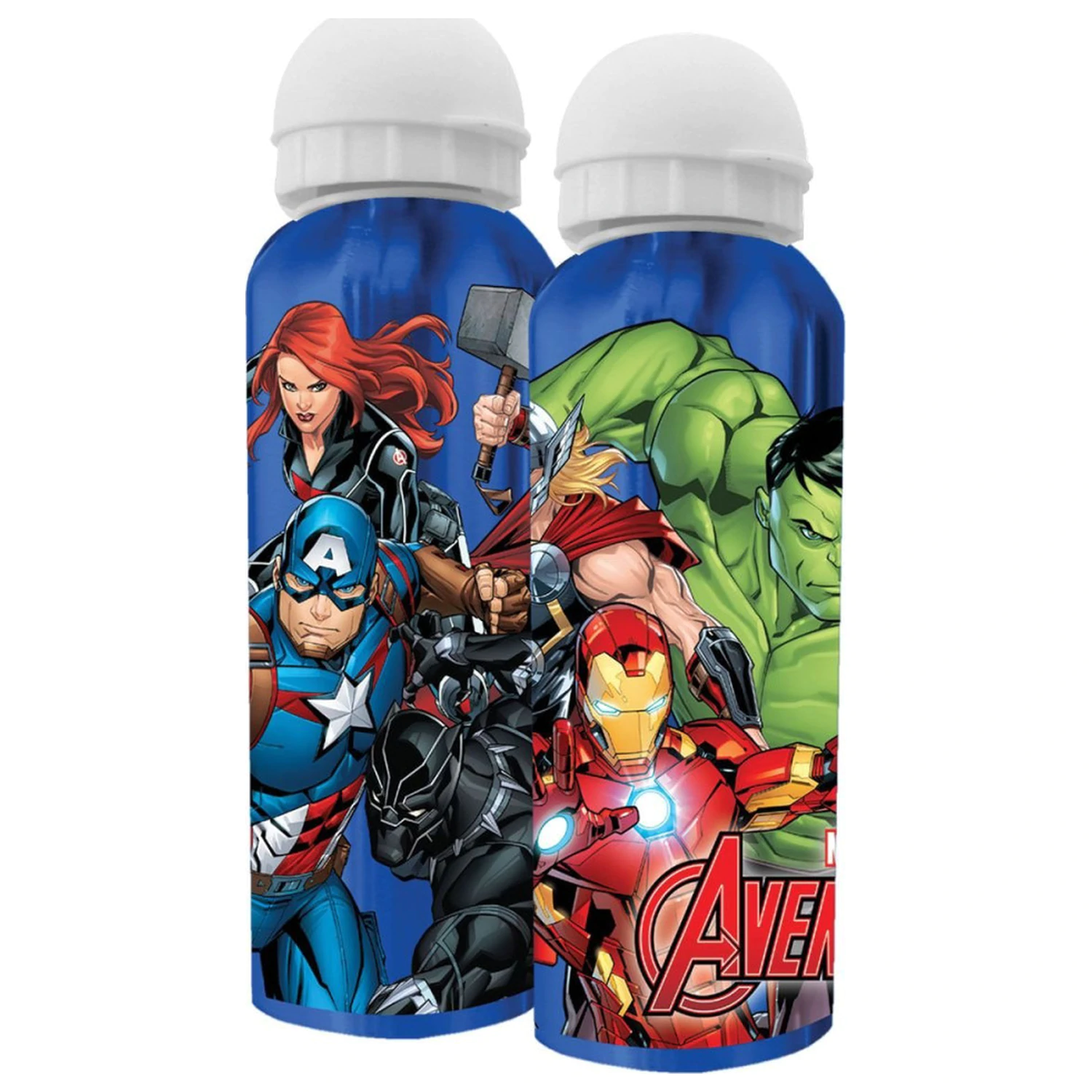 Avengers Team aluminijasta steklenička za vodo s pokrovčkom za pitje 500 ml fotografija izdelka