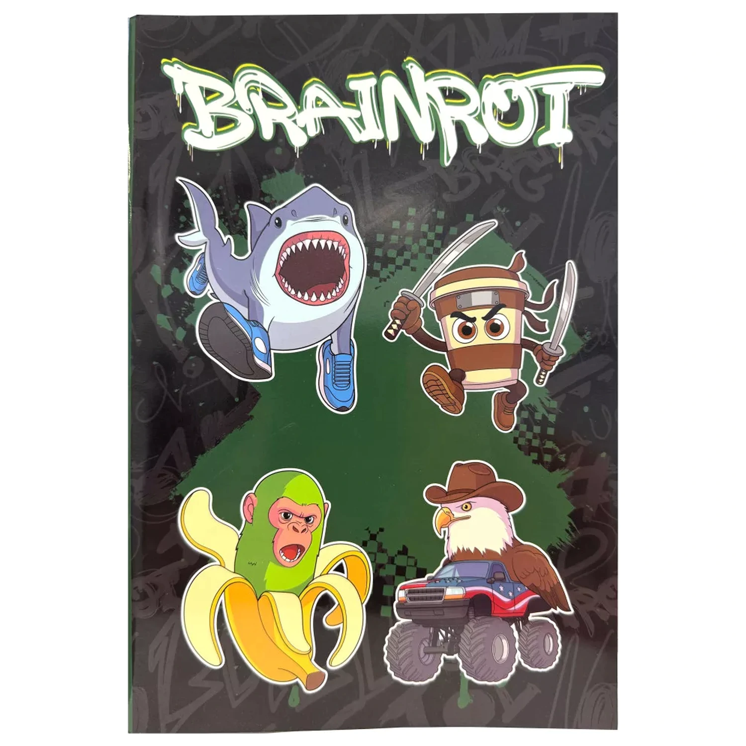Brainrot Bananini B/5 Črtast zvezek 40 strani fotografija izdelka