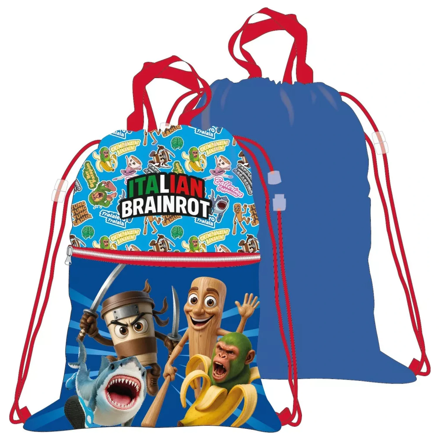 Brainrot Italian Deluxe športna torba, torba za telovadnico 45 cm fotografija izdelka