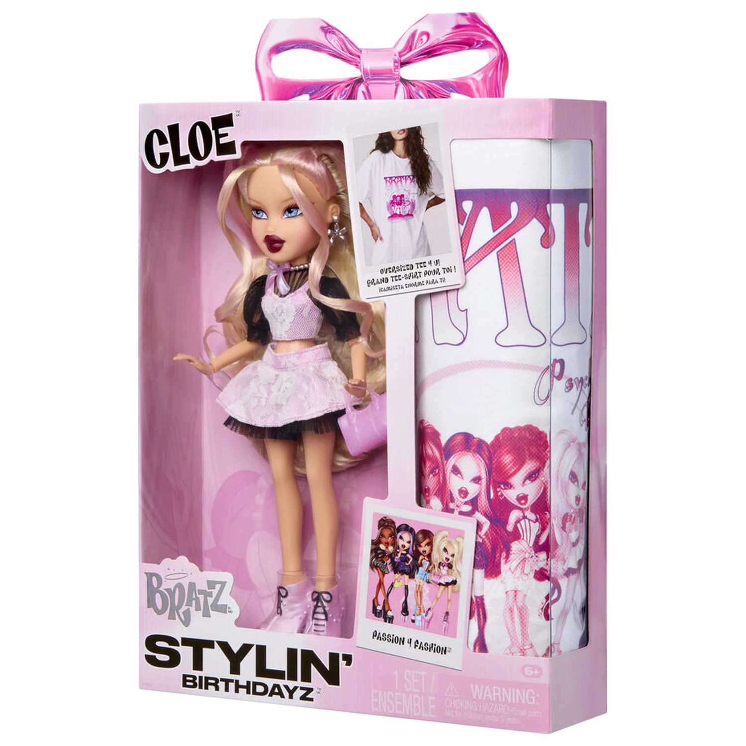 Bratz Stylin Birthday Cloe lutka + majica s kratkimi rokavi fotografija izdelka